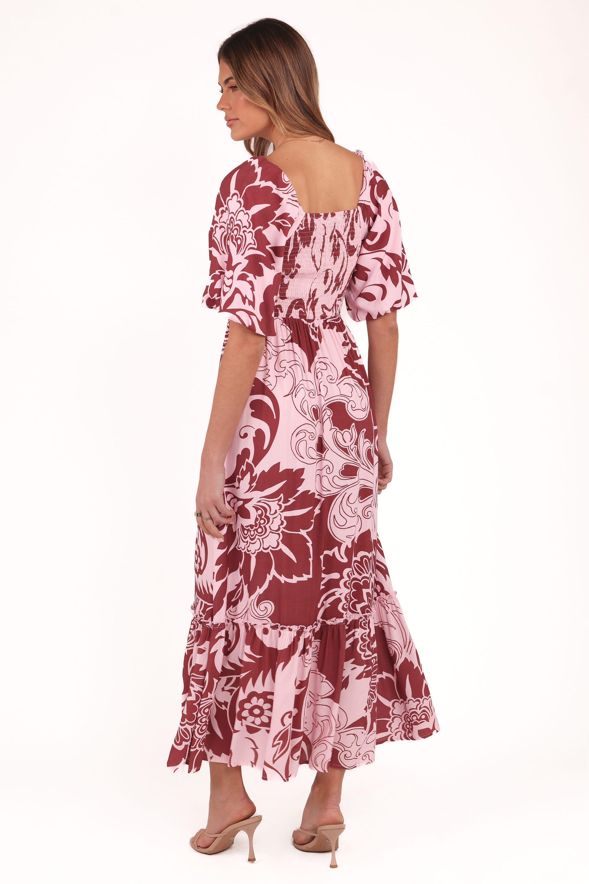 DRESSES Shanae Maxi Dress - Pink Brown Paisley
