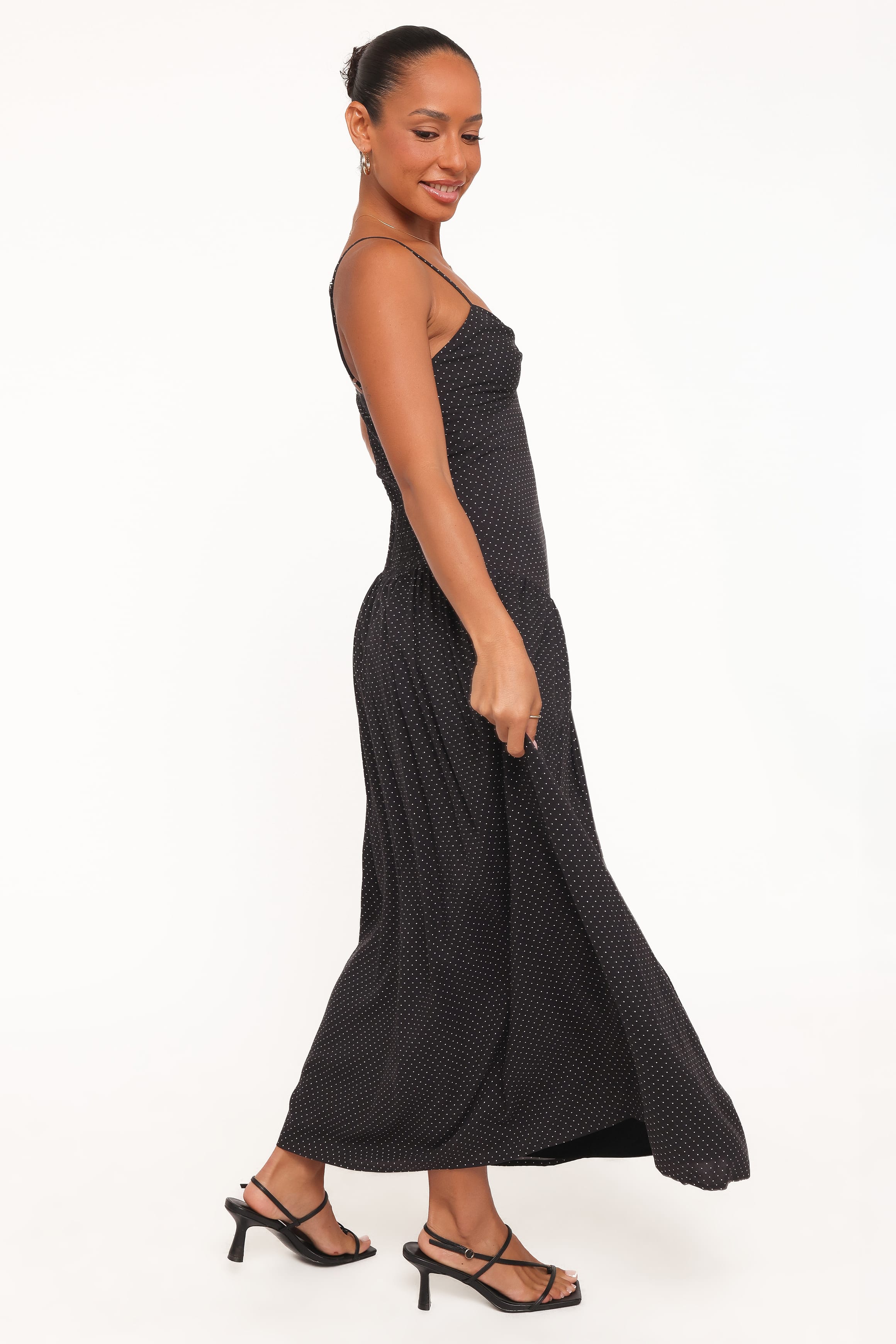 DRESSES Shanice Maxi Dress - Black Polka Dot
