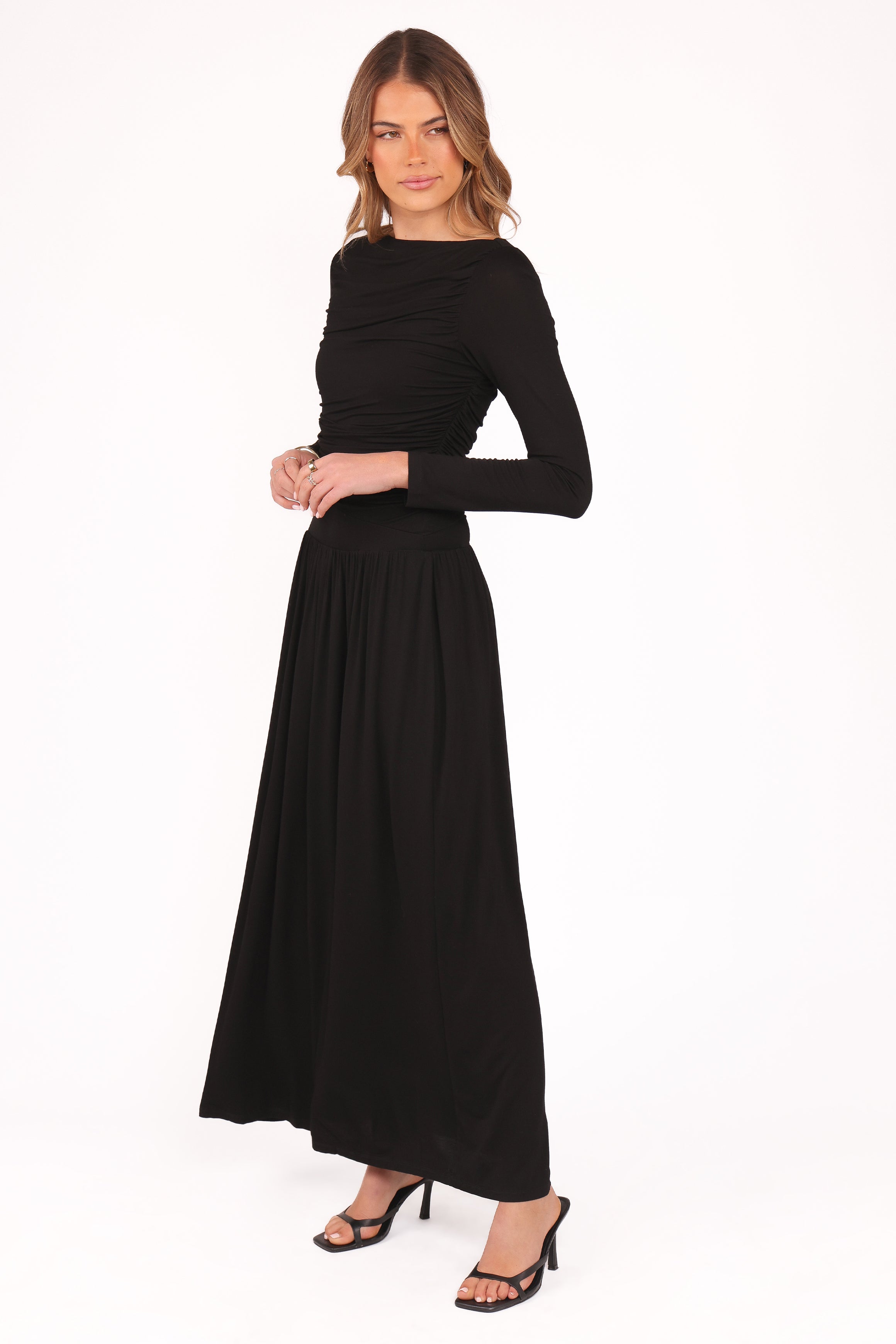 DRESSES Shirley Long Sleeve Maxi Dress - Black