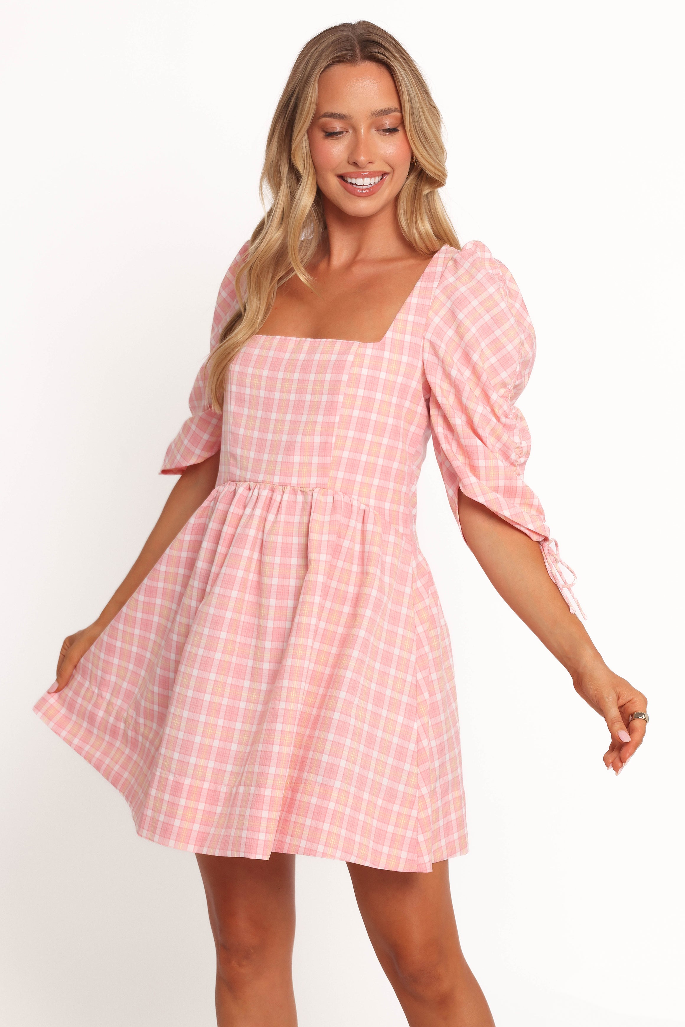 DRESSES Siena Mini Dress - Pink Check