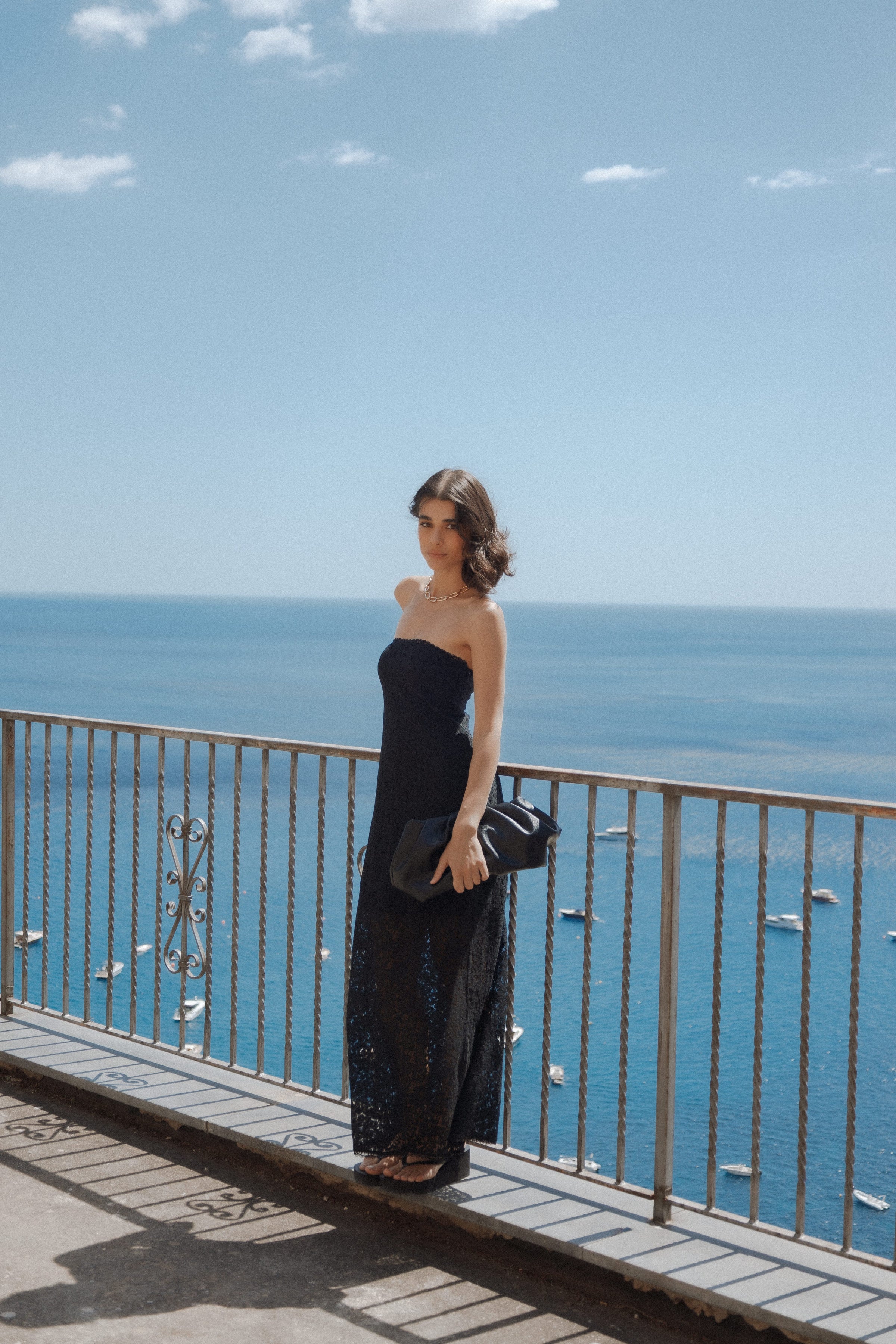DRESSES Sienna Strapless Maxi Dress - Black Lace