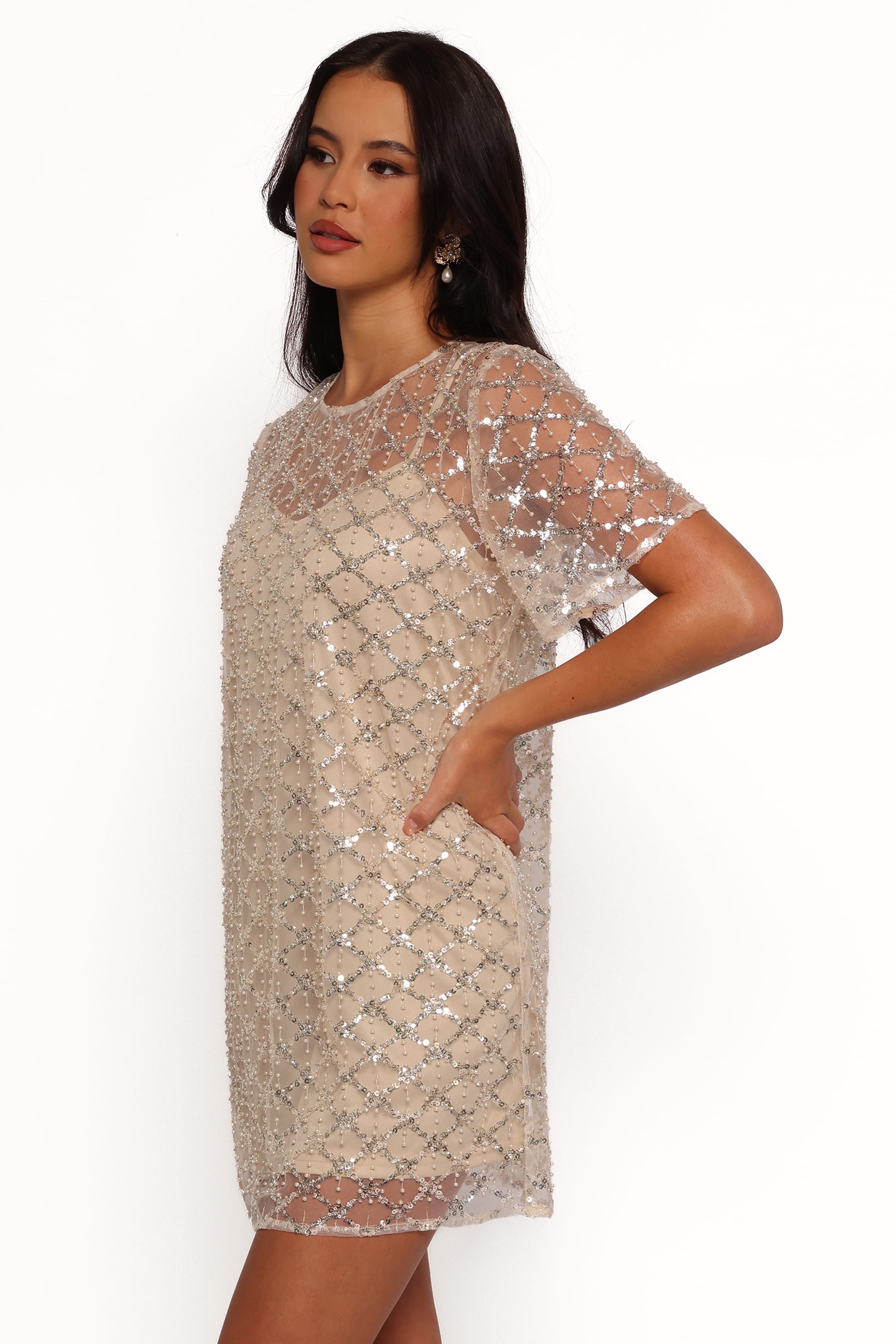 DRESSES Silvie Mini Dress - Light Taupe