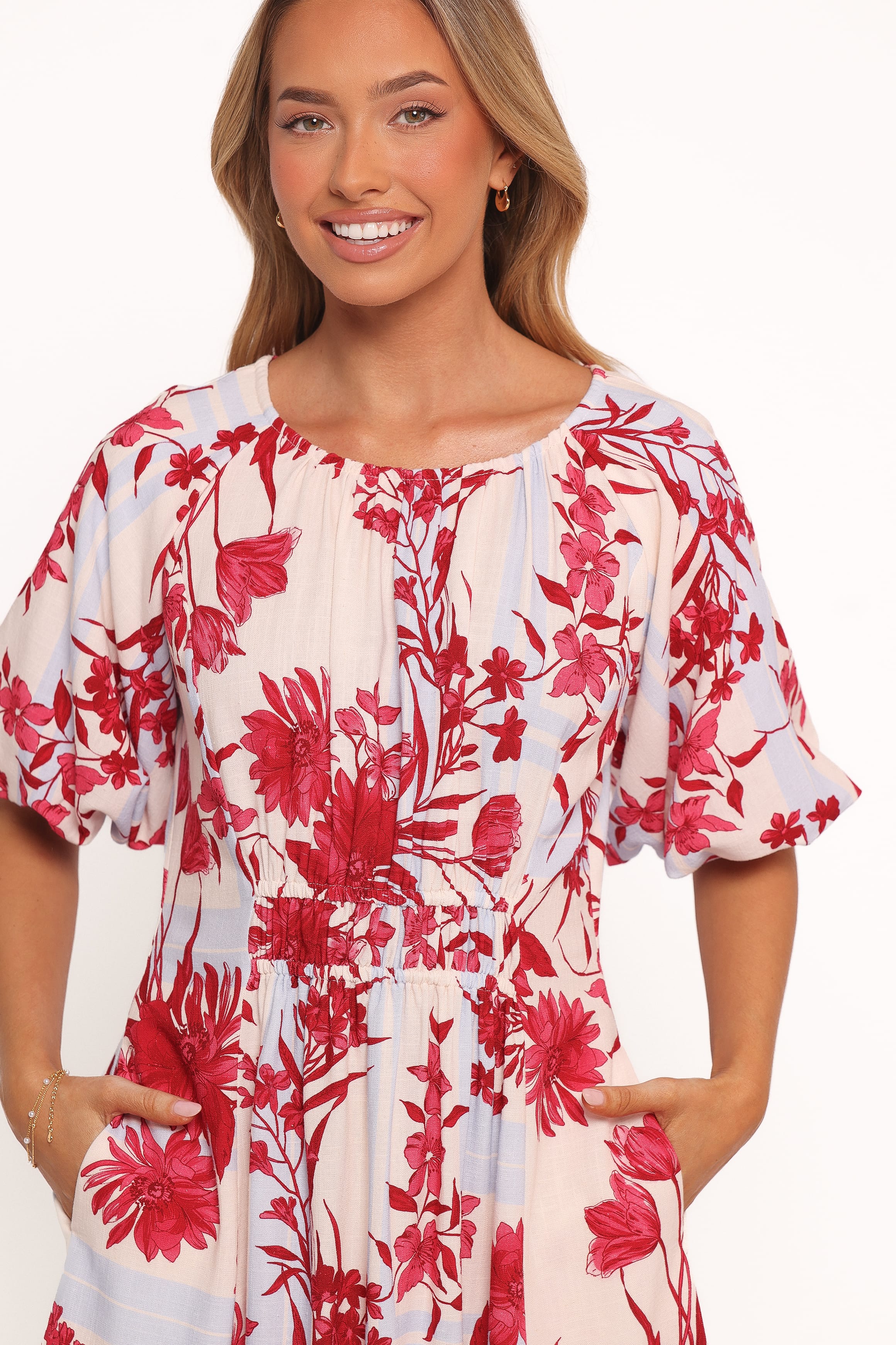 DRESSES Simmons Mini Dress - Fuchsia Floral