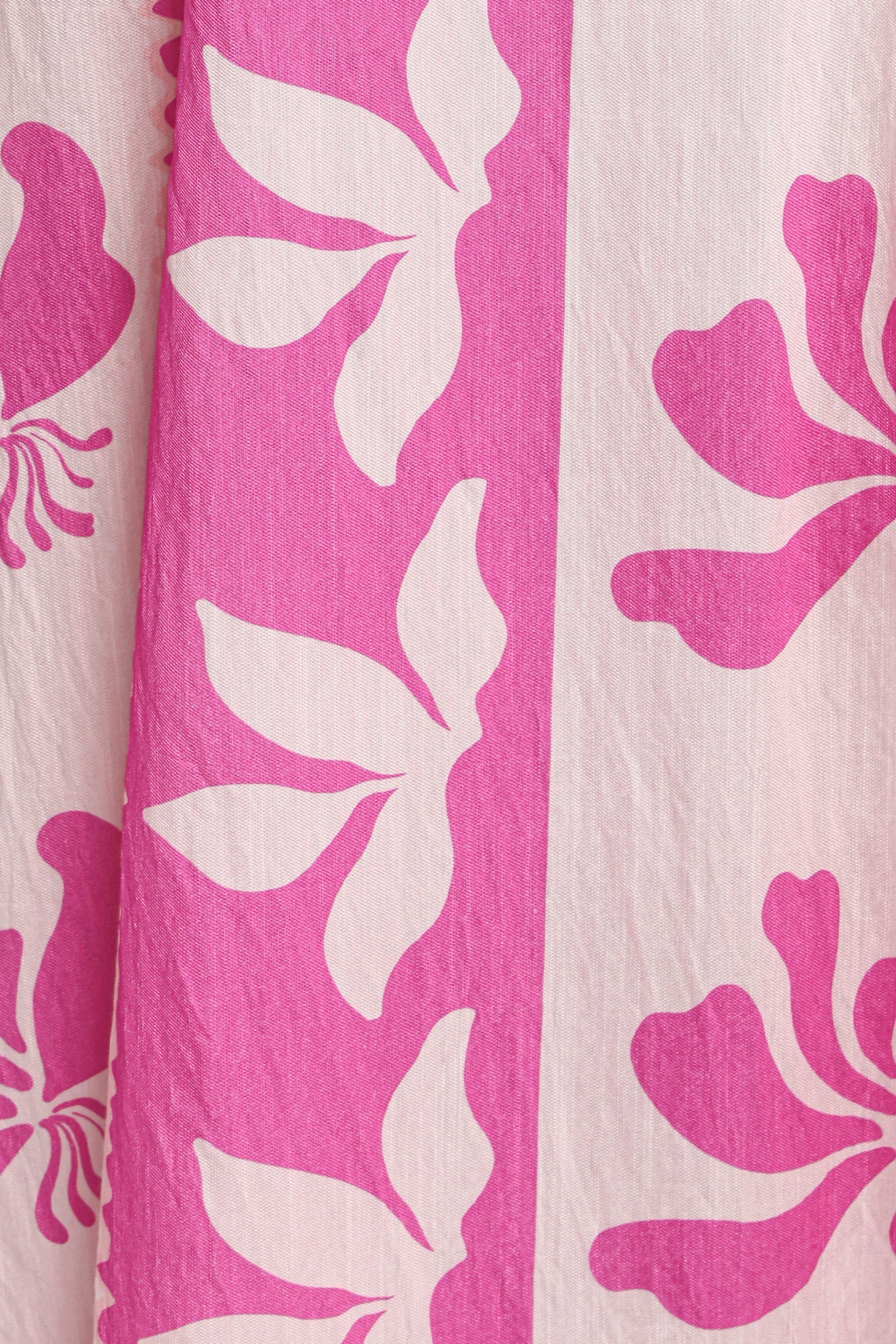DRESSES Sirena Maxi Dress - Pink Palm Print
