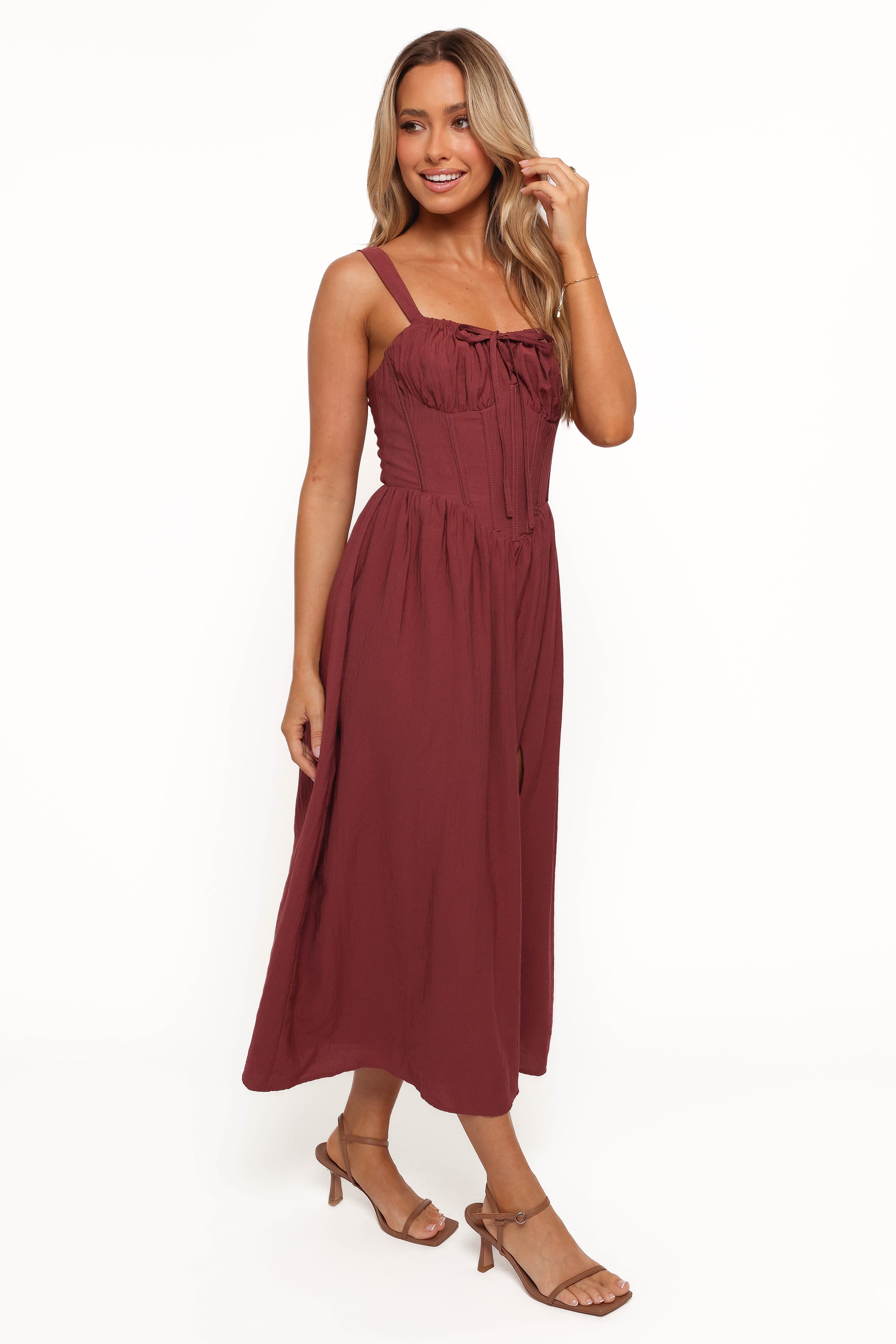 DRESSES Sofie Midi Dress - Brick