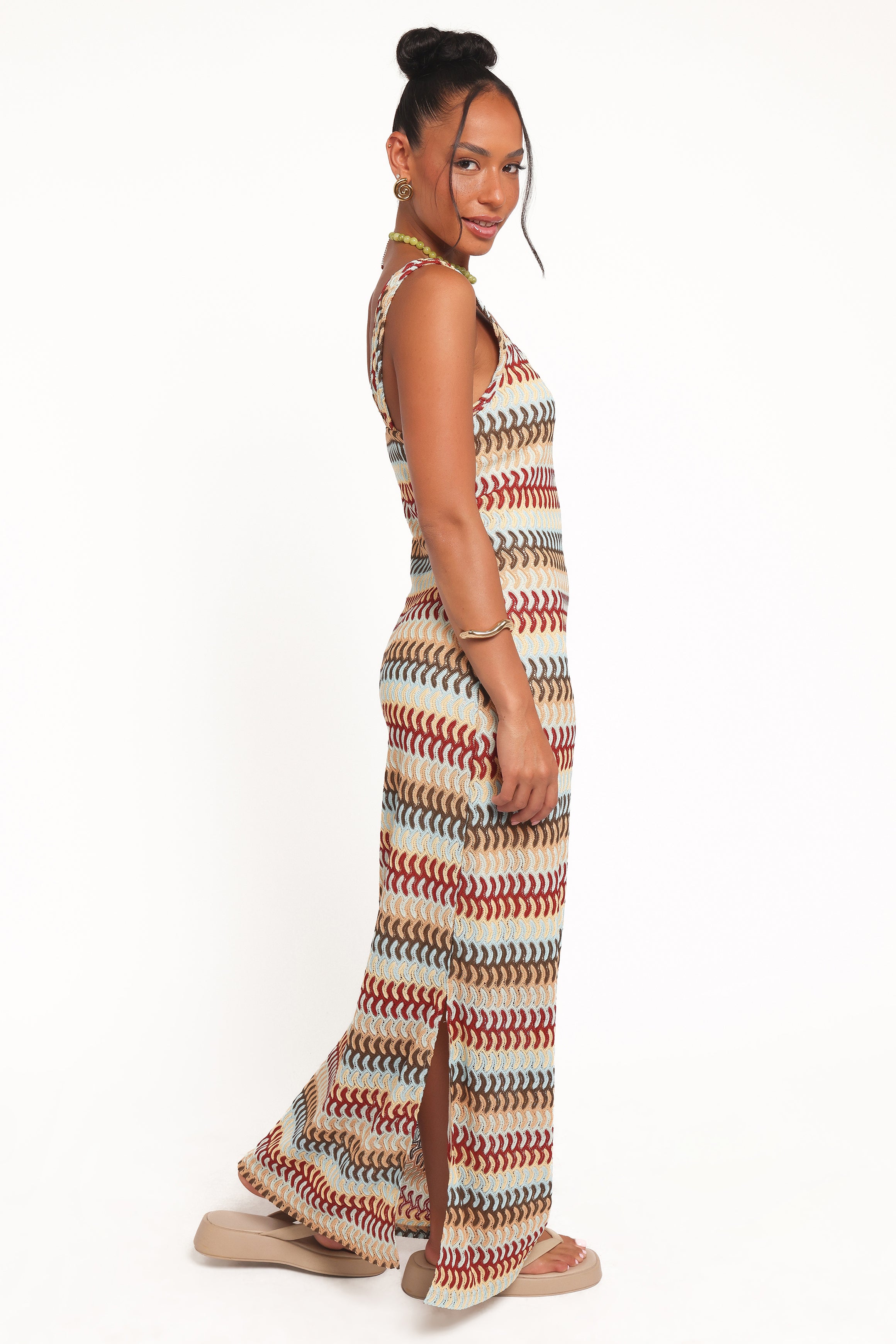 DRESSES Sommer Midi Dress - Multi Stripe