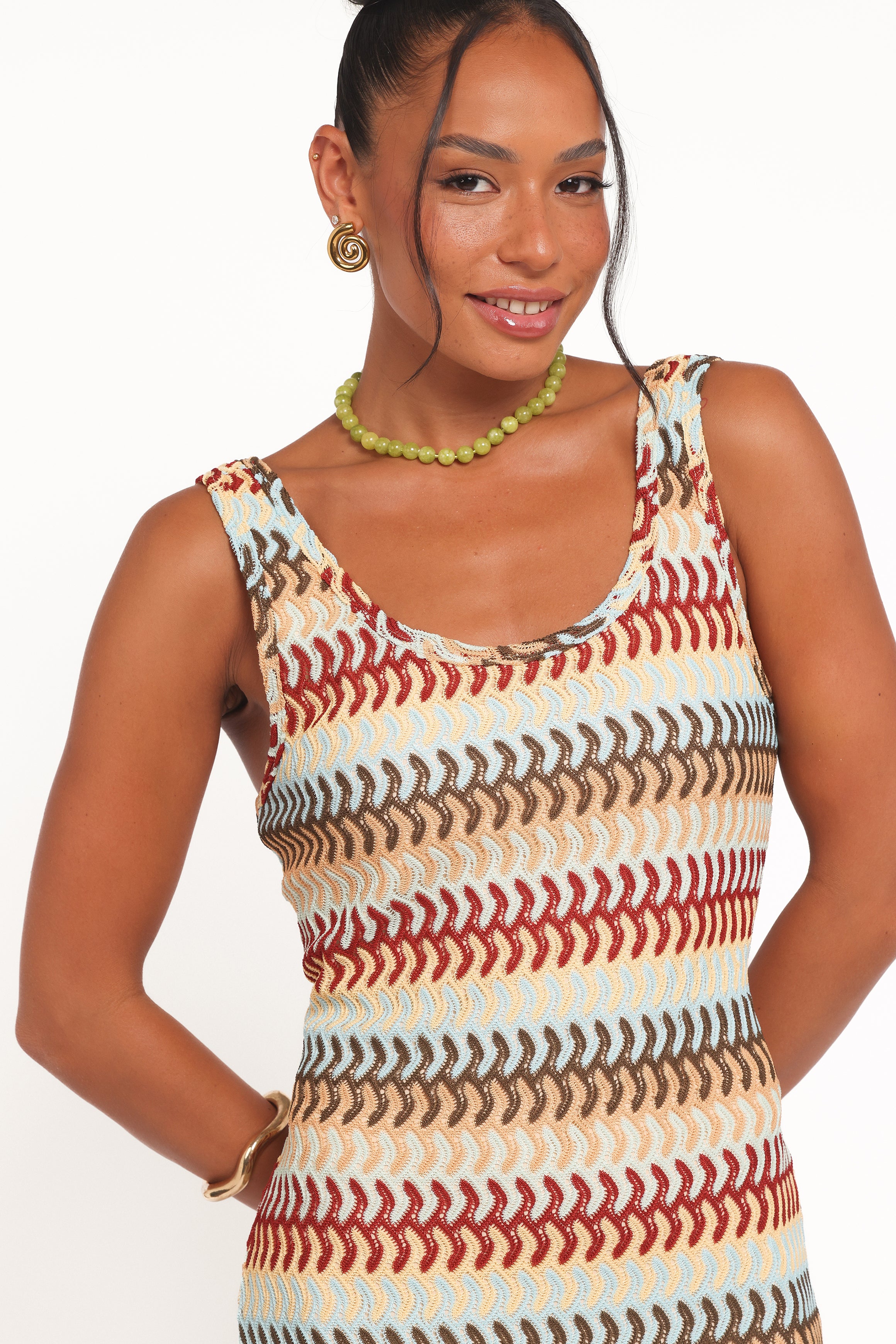 DRESSES Sommer Midi Dress - Multi Stripe