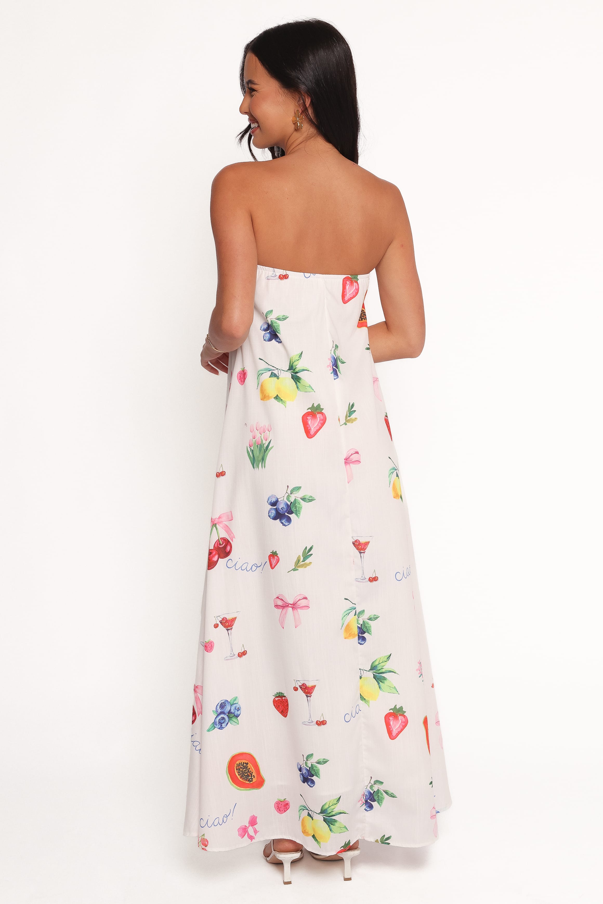 DRESSES Soph Strapless Maxi Dress - Ciao Bow Print