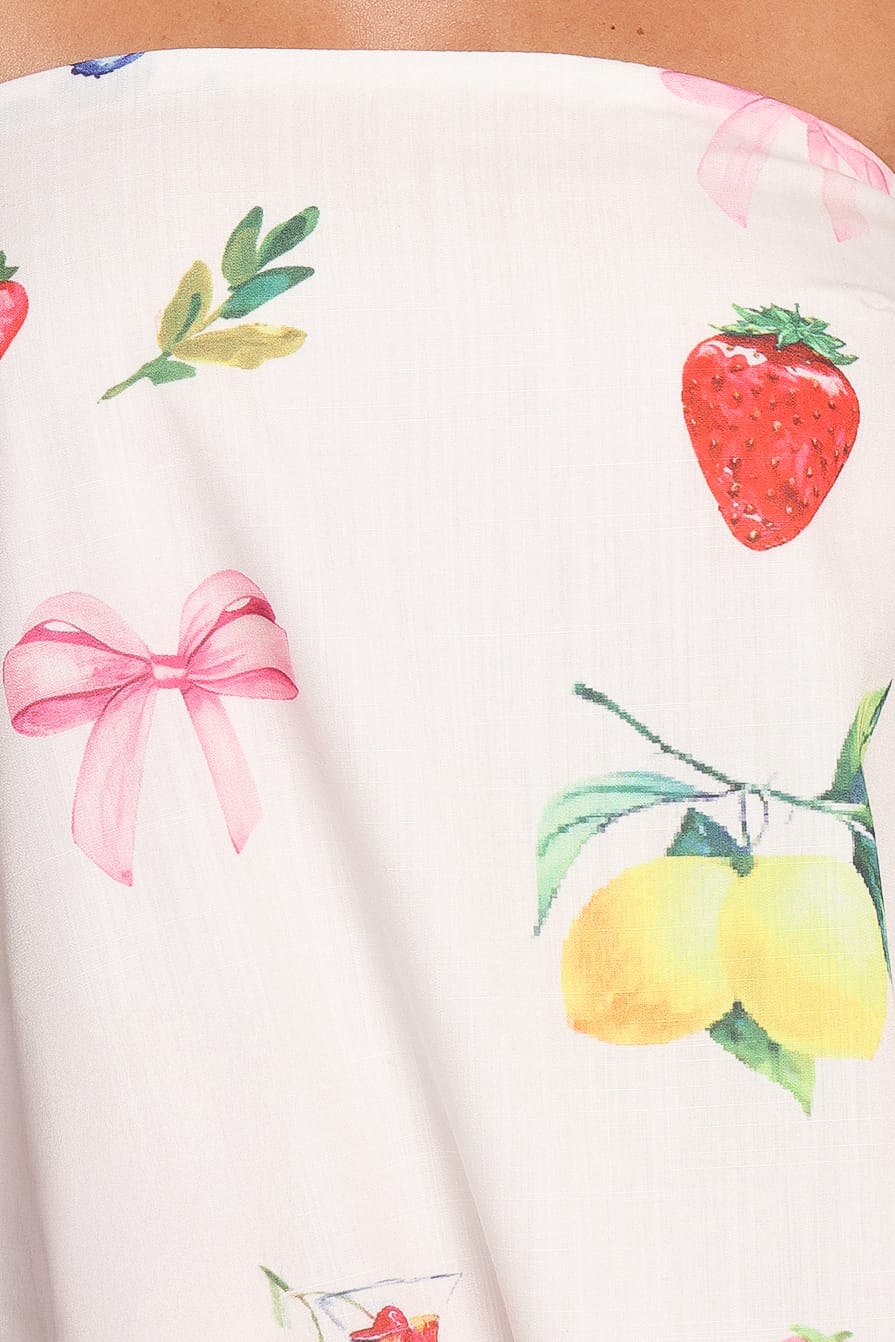 DRESSES Soph Strapless Maxi Dress - Ciao Bow Print