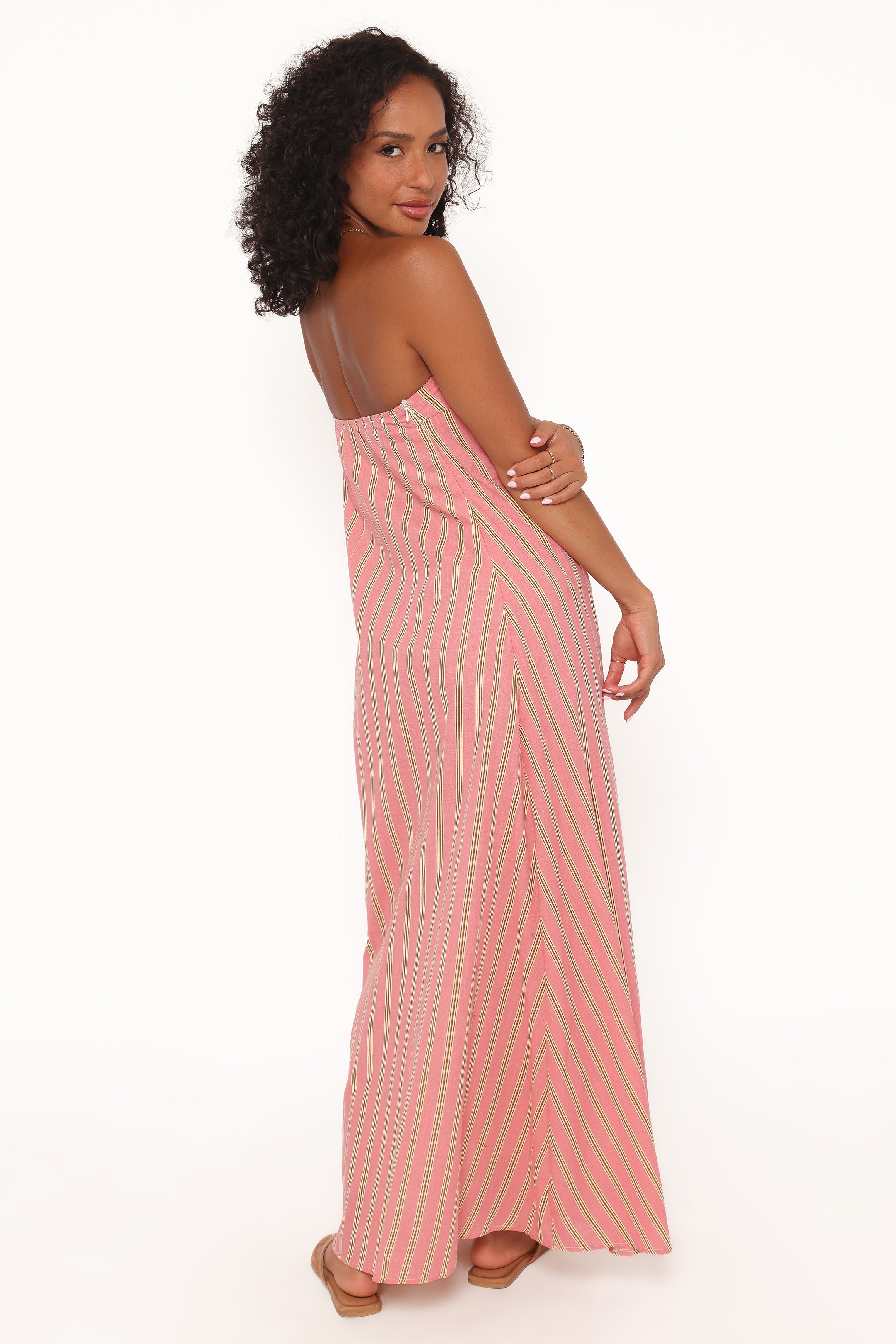 DRESSES Soph Strapless Maxi Dress - Pink Stripe