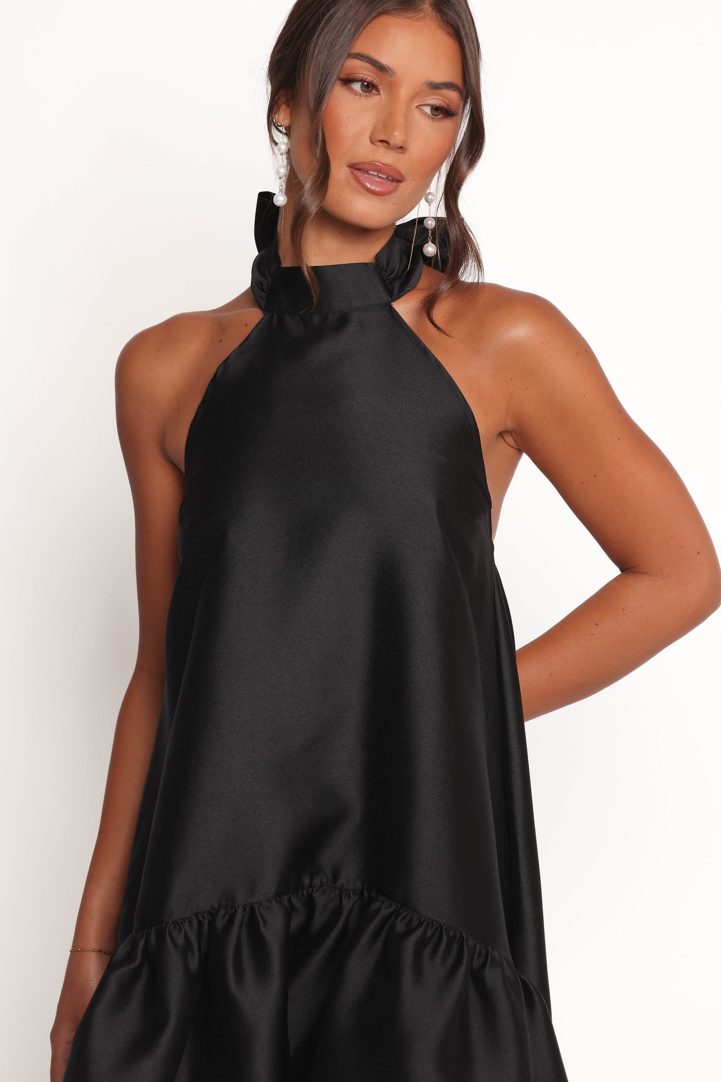 DRESSES Soren Halterneck Midi Dress - Black