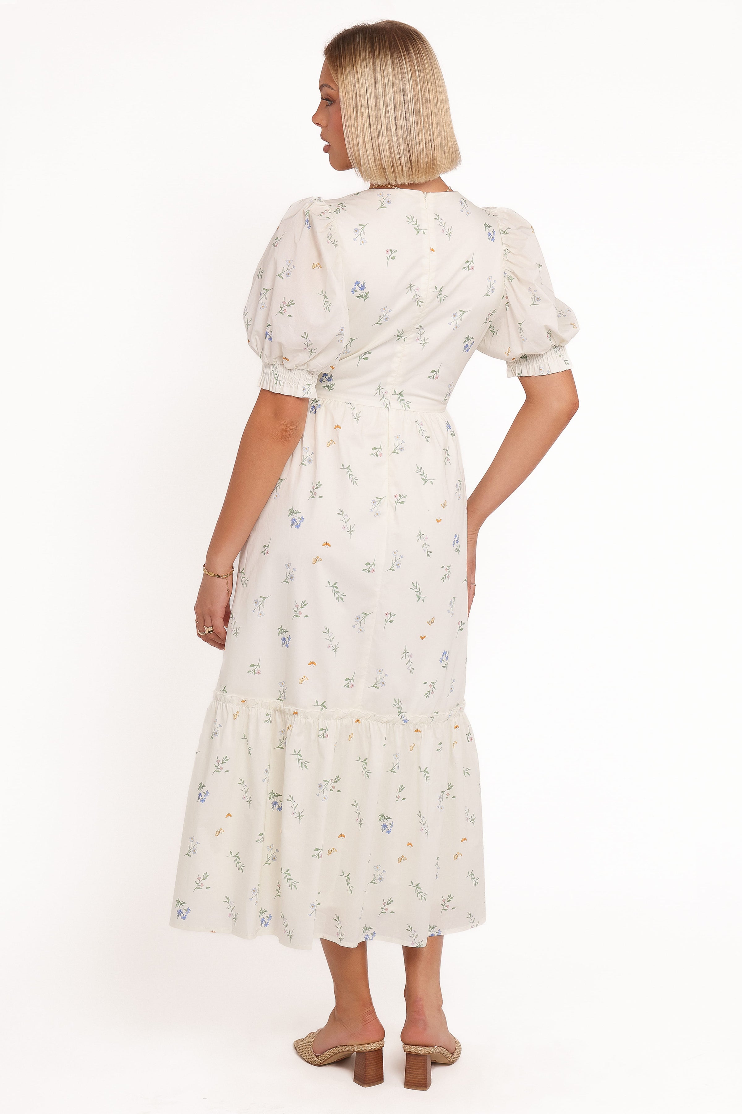 DRESSES Steele Puff Sleeve Midi Dress - Floral