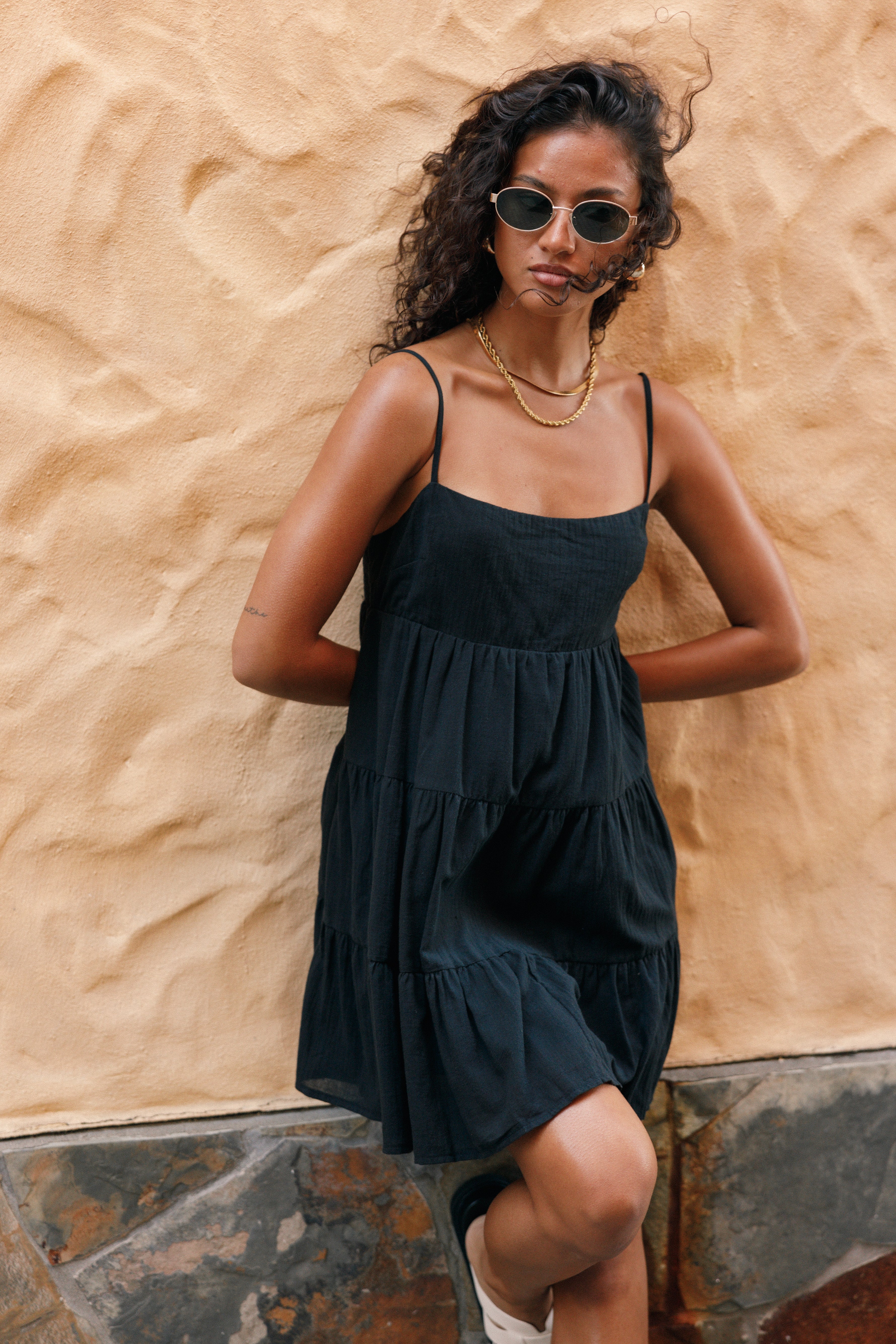 DRESSES @Stephen Mini Dress - Black (Hold for Euro Summer)