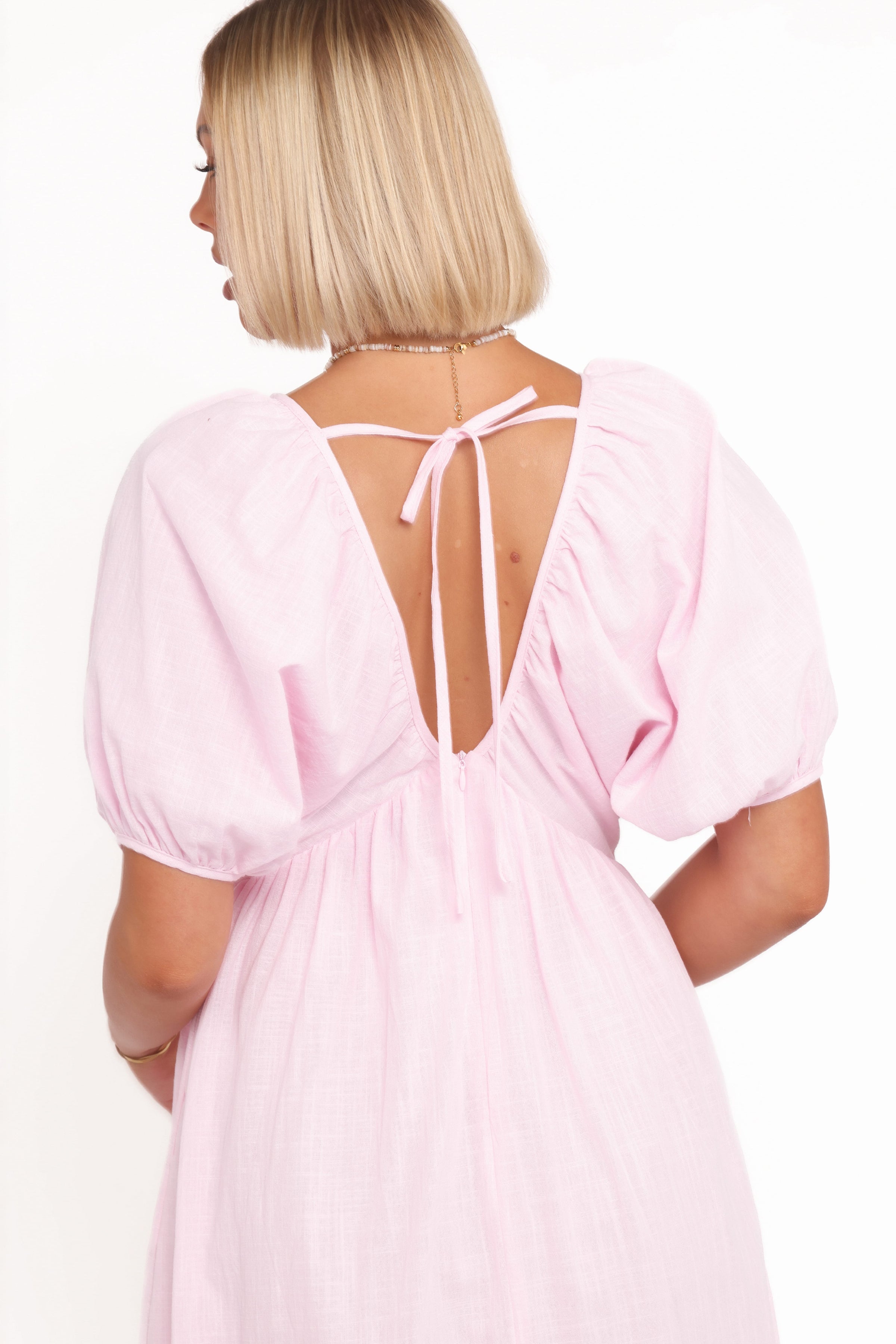 DRESSES Sullivan Puff Sleeve Maxi Dress - Pink