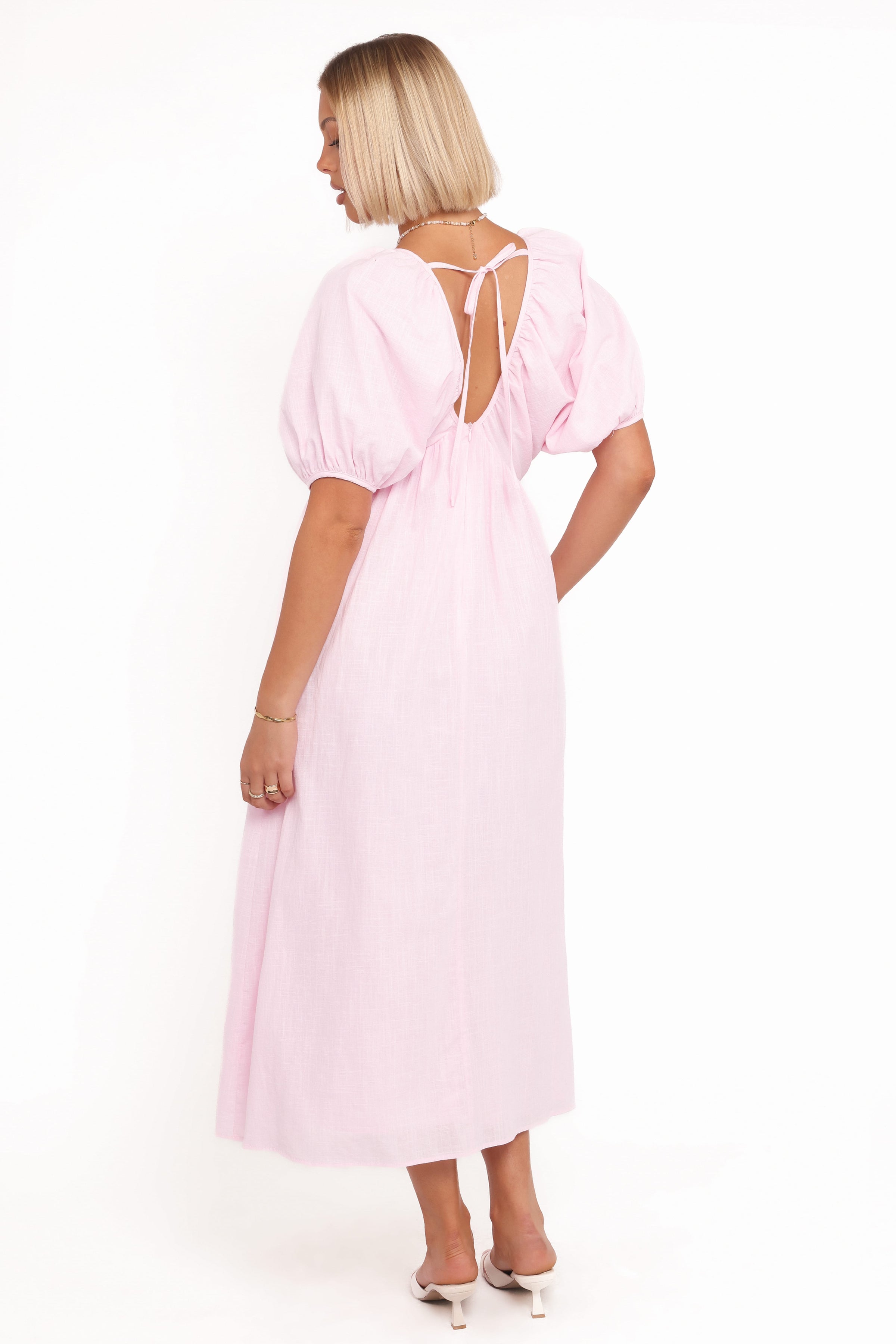 DRESSES Sullivan Puff Sleeve Maxi Dress - Pink