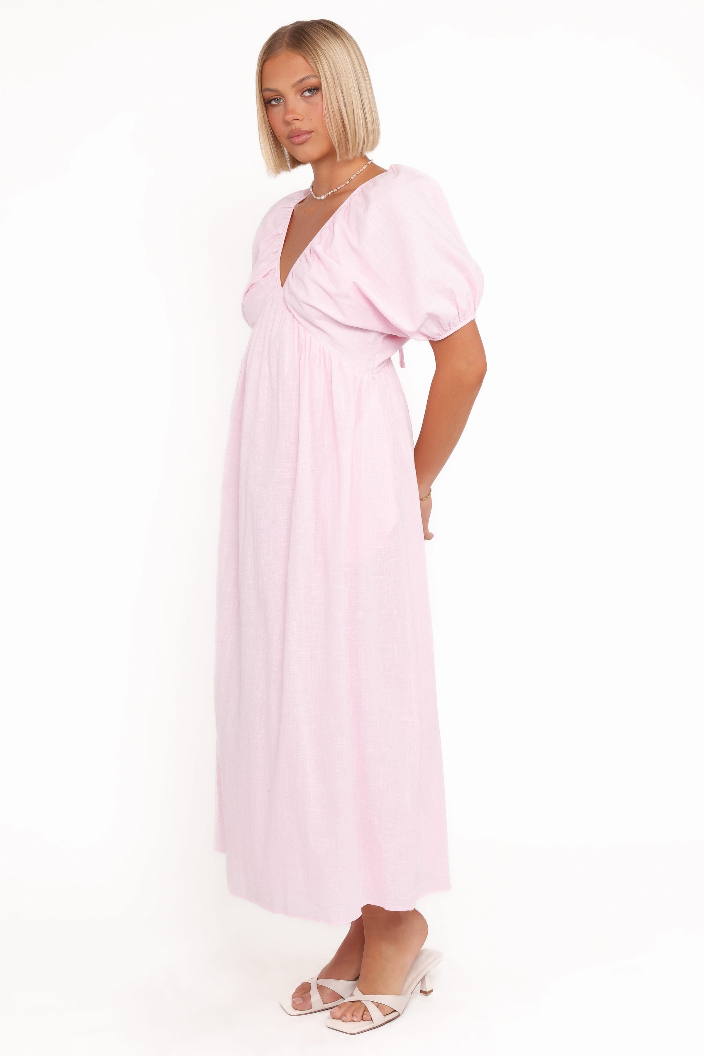DRESSES Sullivan Puff Sleeve Maxi Dress - Pink