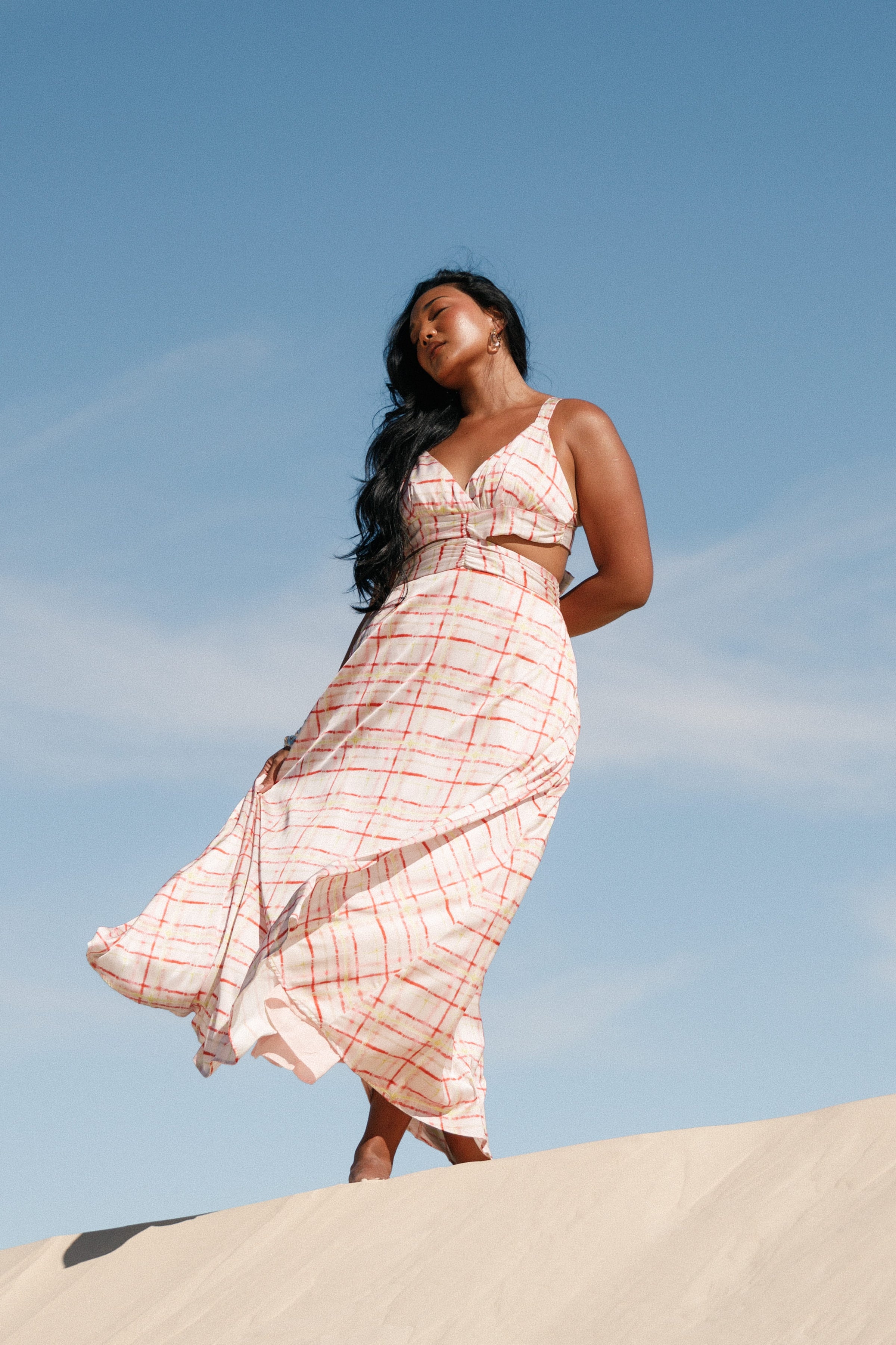 DRESSES Sydney Maxi Dress - Sunset Check