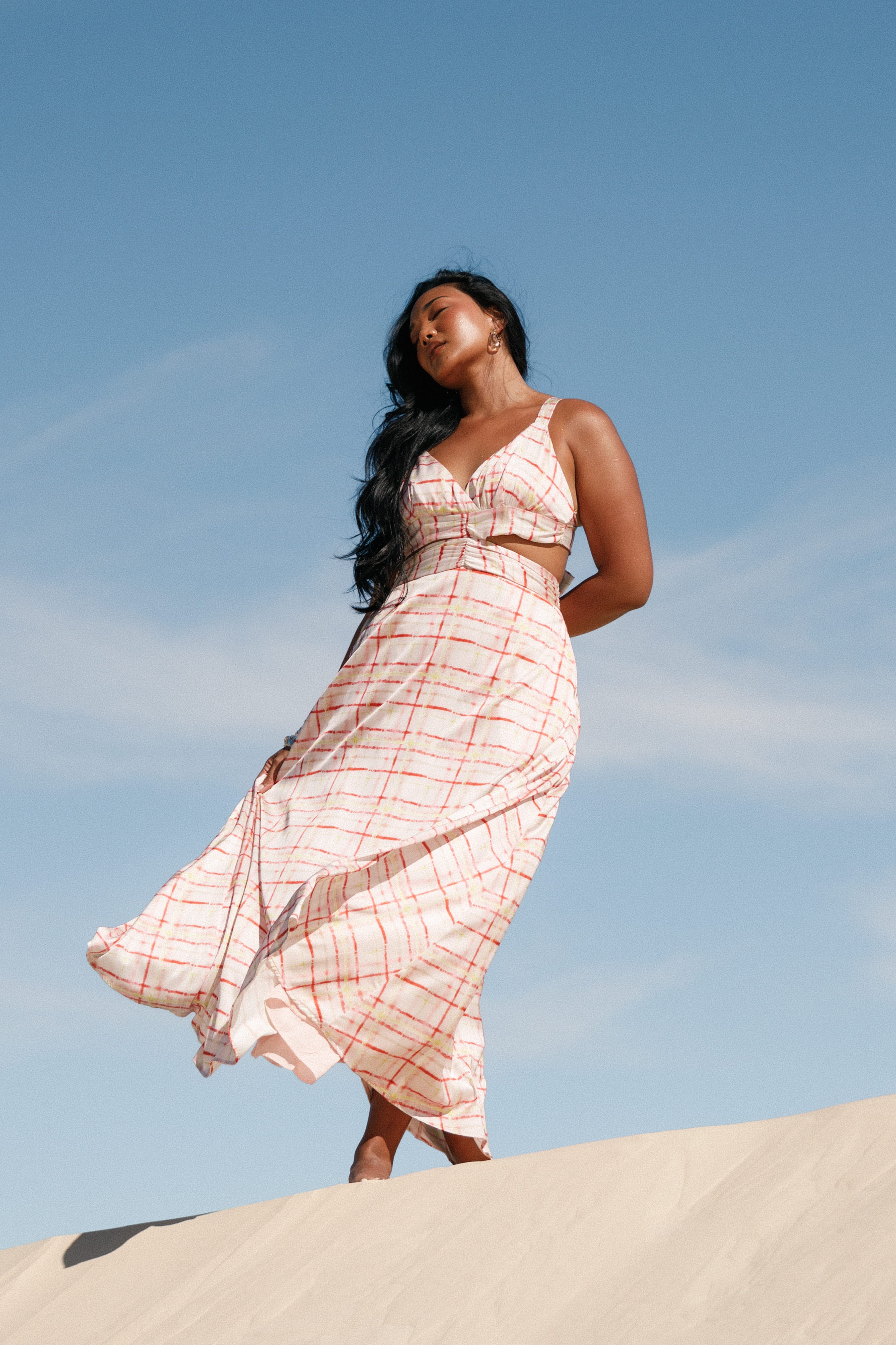 DRESSES Sydney Maxi Dress - Sunset Check
