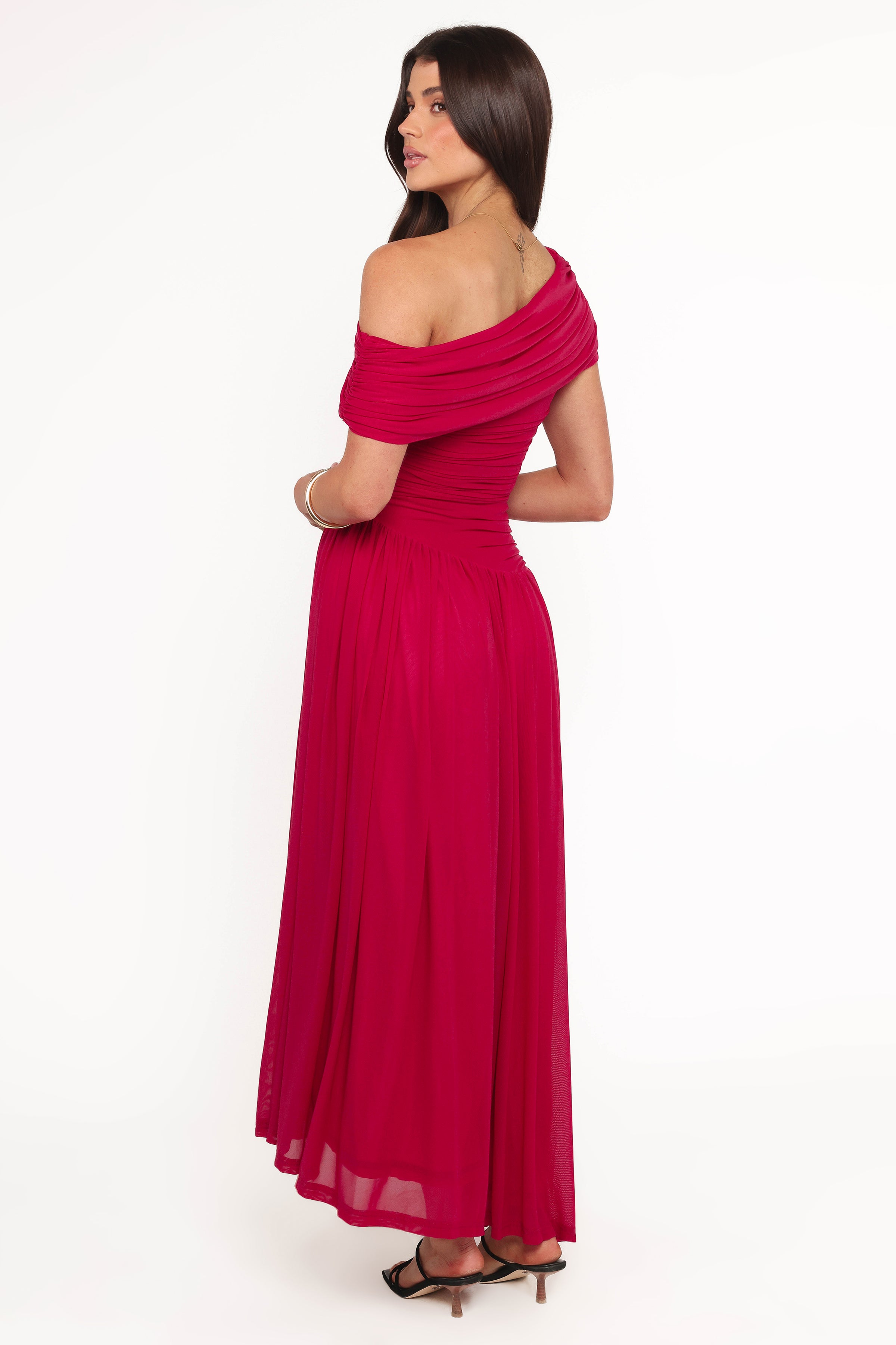 DRESSES Tahira Off Shoulder Maxi Dress - Berry