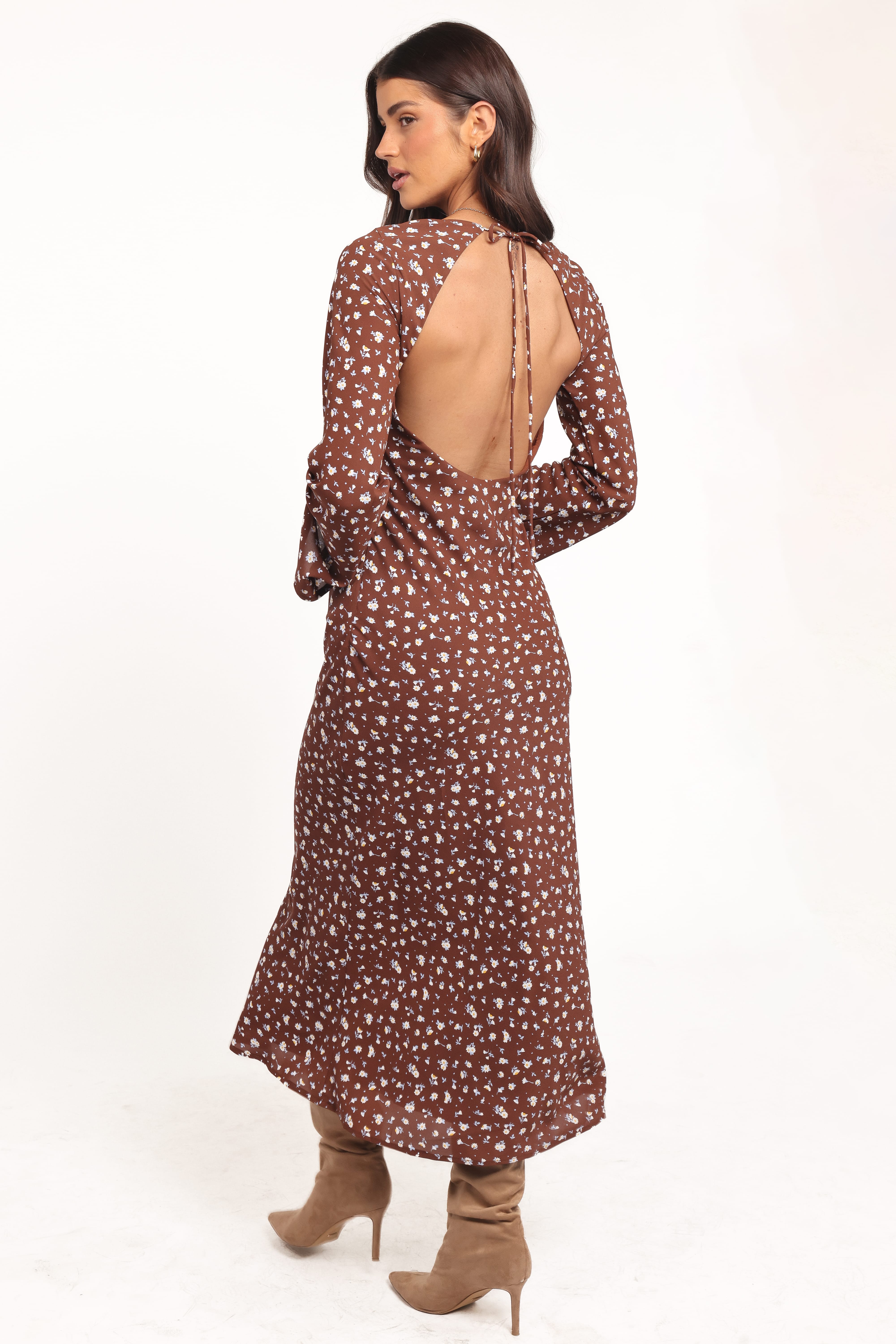 DRESSES Talitha Maxi Dress - Brown Floral