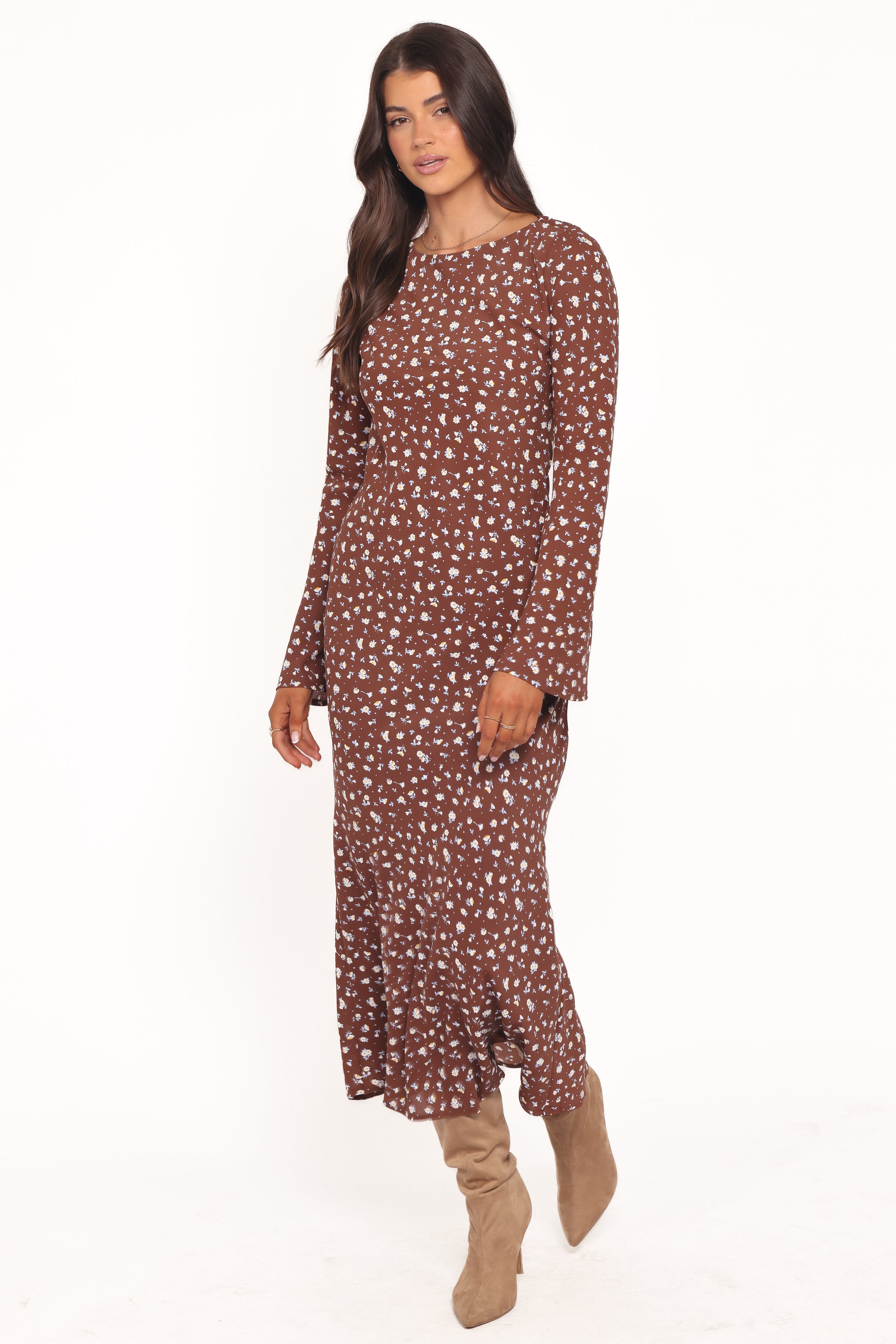 DRESSES Talitha Maxi Dress - Brown Floral
