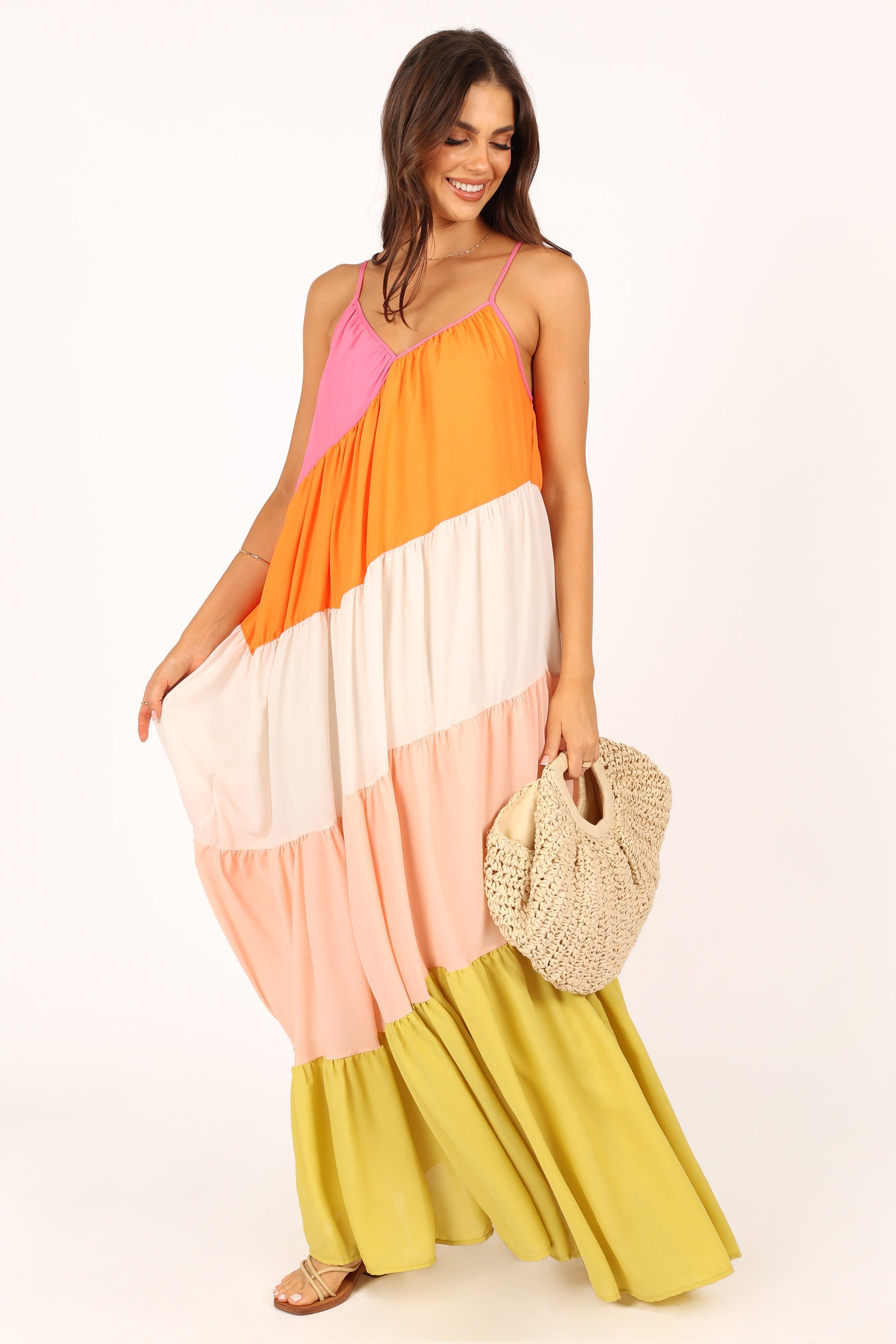 DRESSES @Tallulah Tiered Maxi Dress - Multi