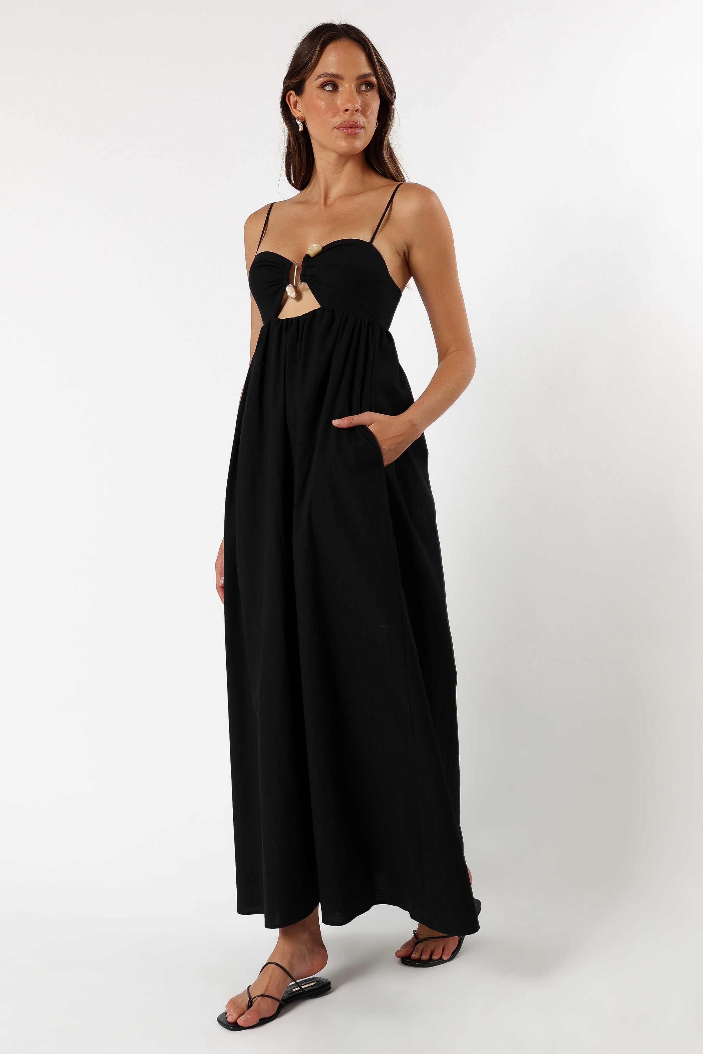 DRESSES @Tanala Maxi Dress - Black (Hold for Euro Summer)