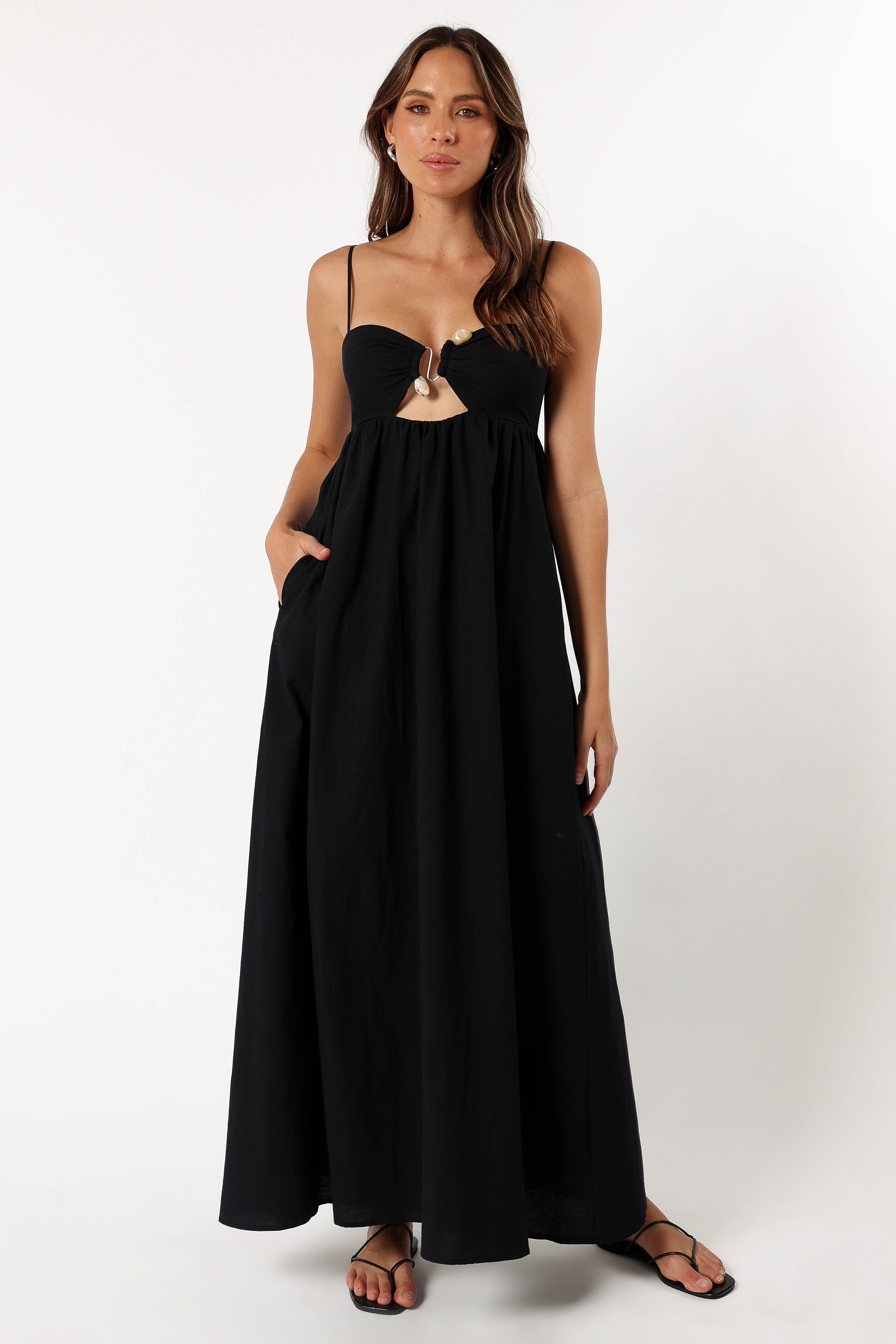 DRESSES @Tanala Maxi Dress - Black (Hold for Euro Summer)