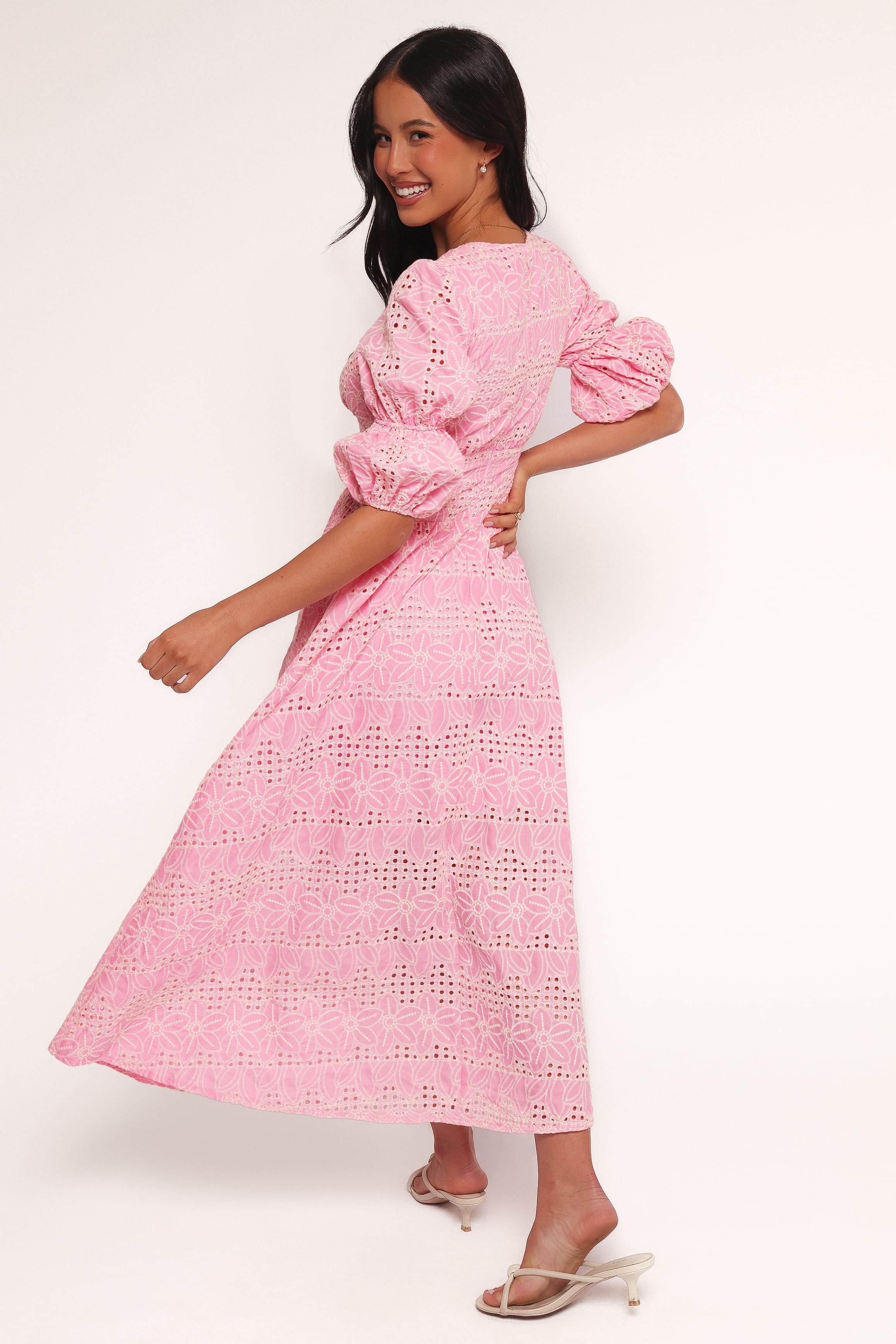 DRESSES Tani Midi Dress - Pink