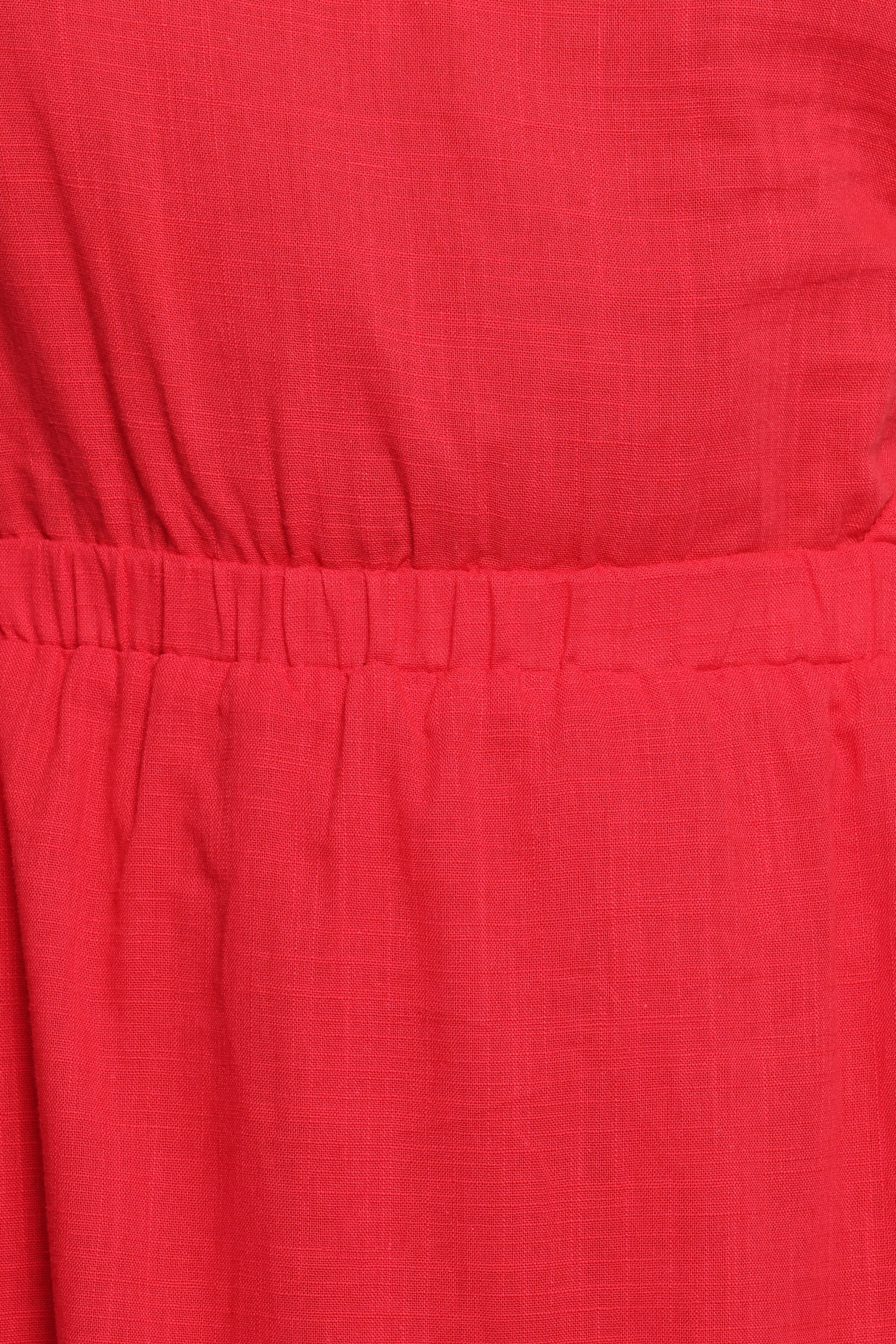 DRESSES Teresa One Shoulder Midi Dress - Red