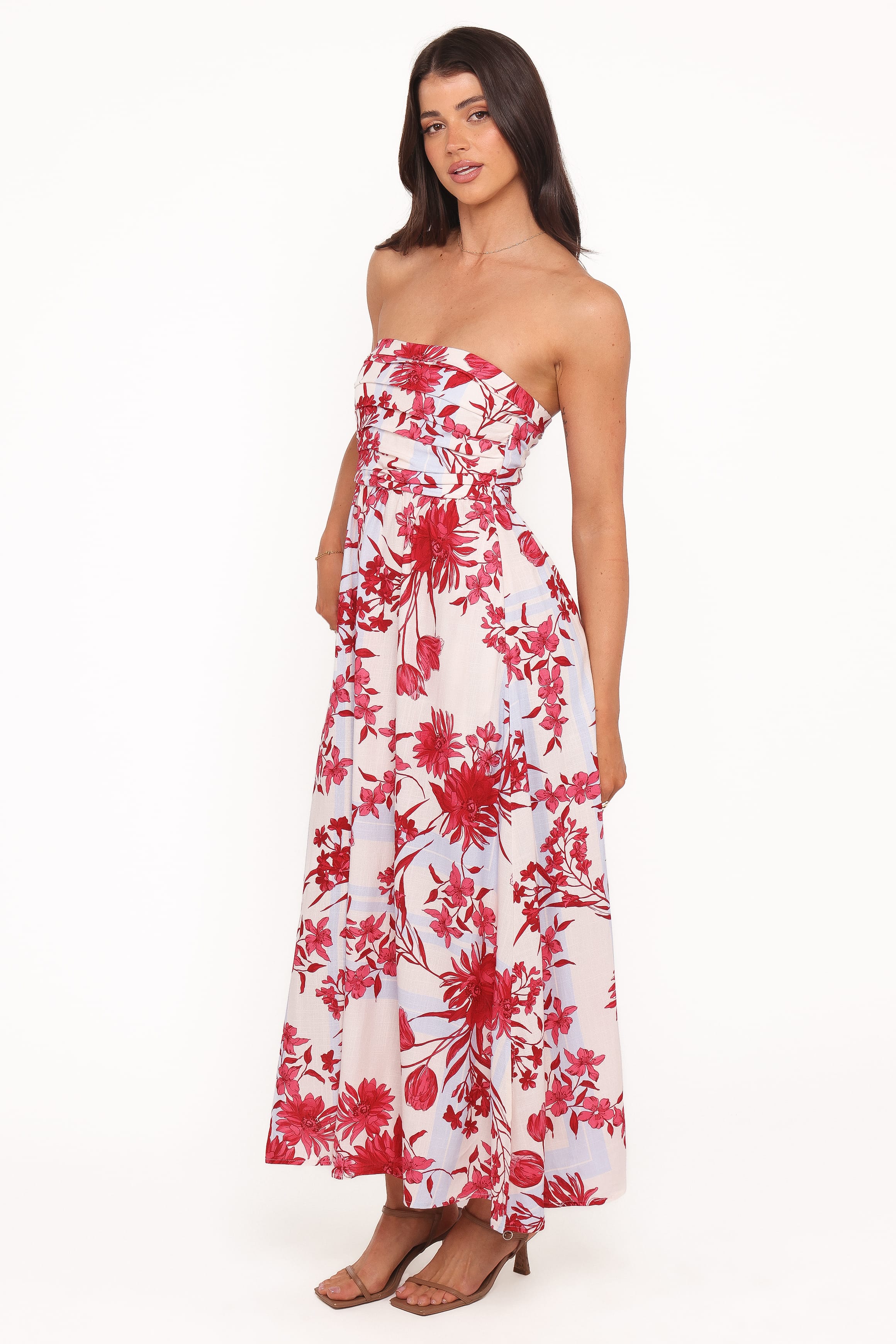 DRESSES Terri Midi Dress - Fuchsia Floral