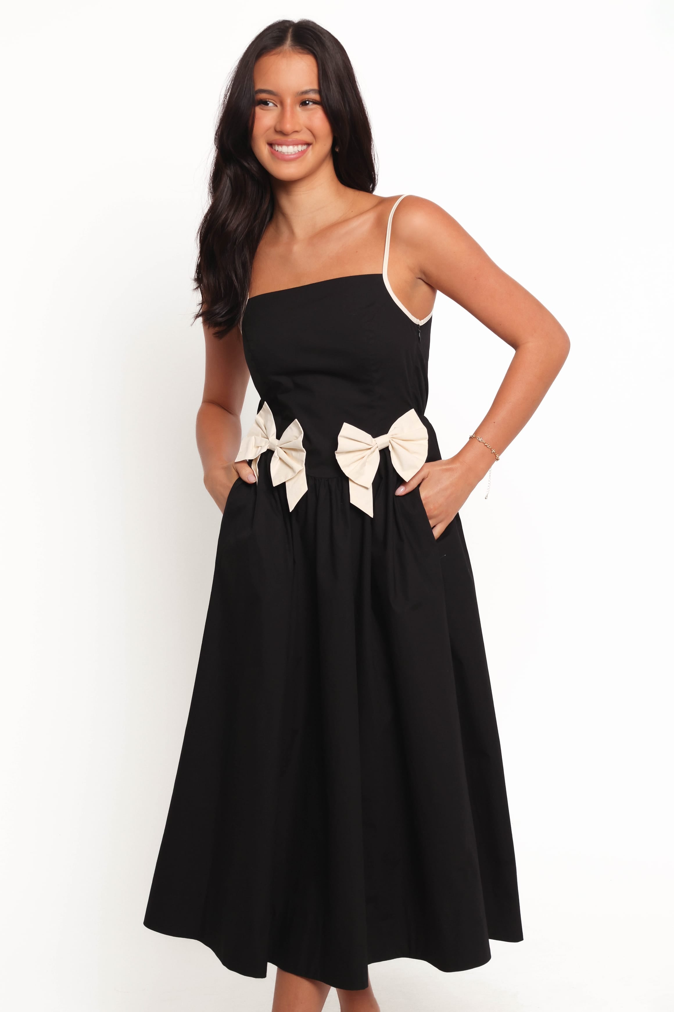 DRESSES Tia Midi Dress - Black