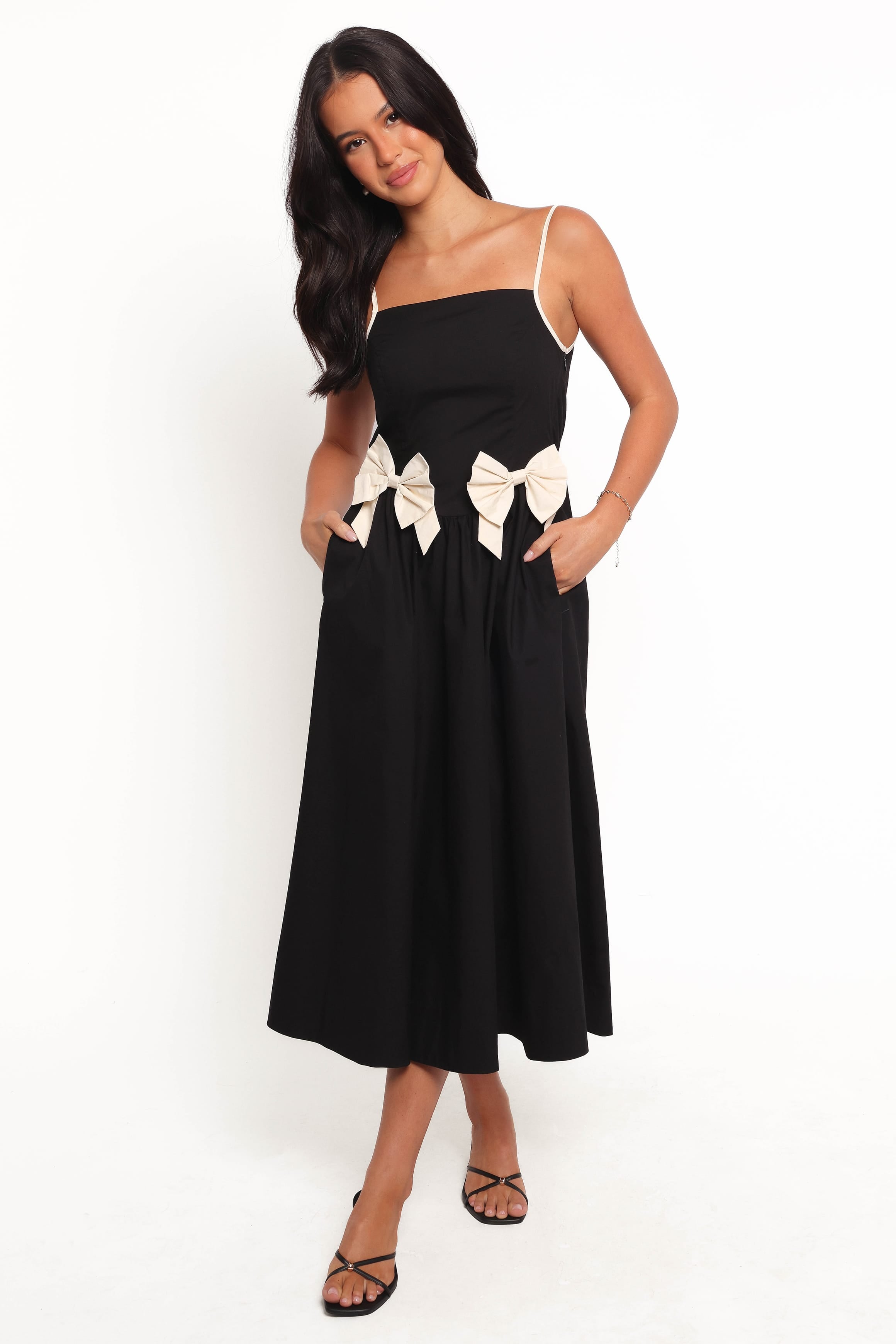 DRESSES Tia Midi Dress - Black