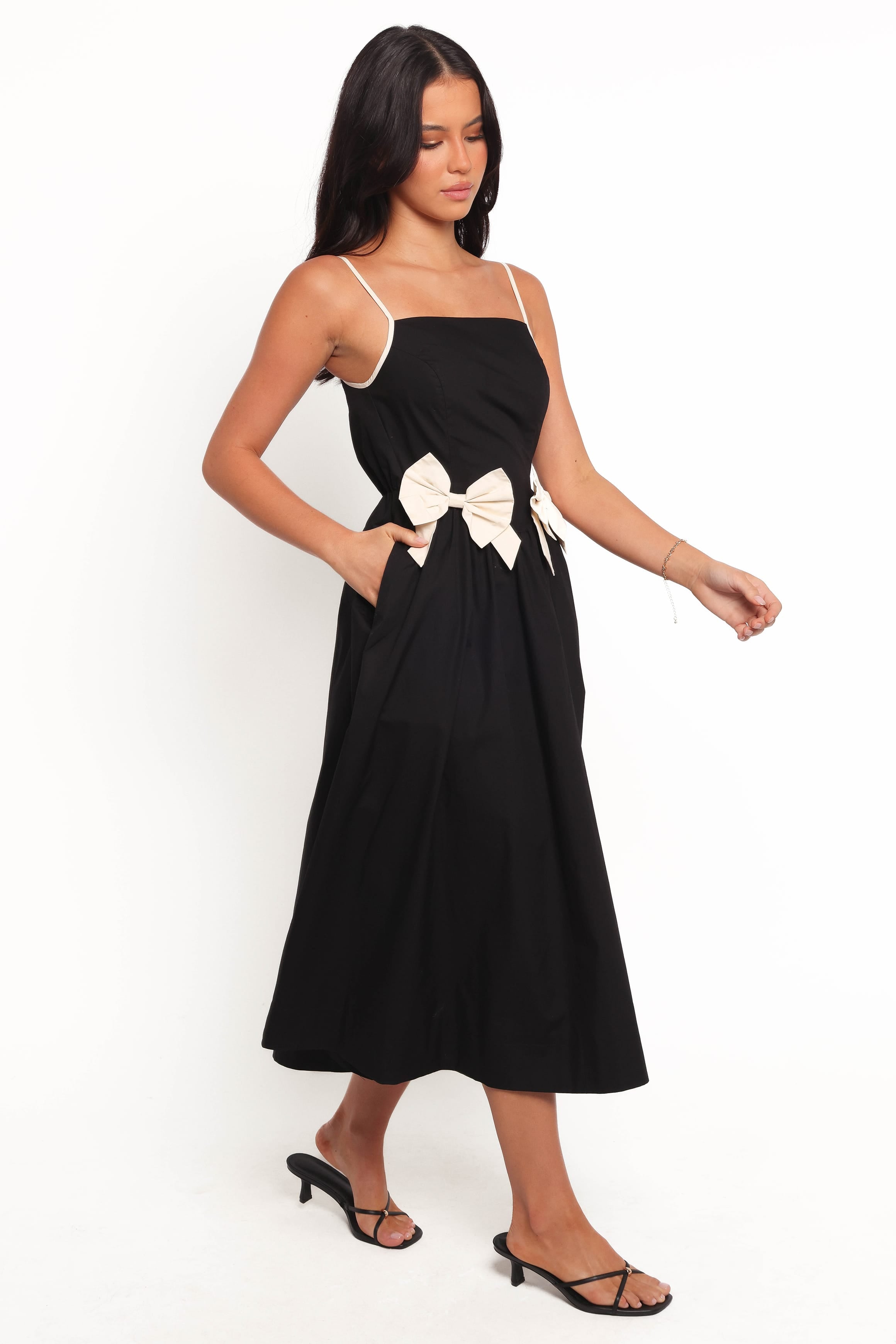 DRESSES Tia Midi Dress - Black