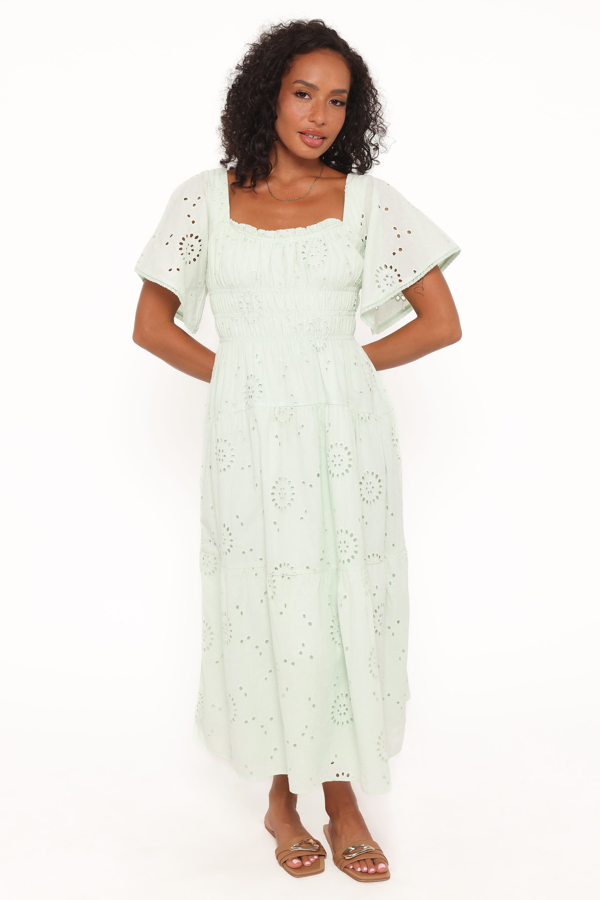 DRESSES Tierney Midi Dress - Sage Green