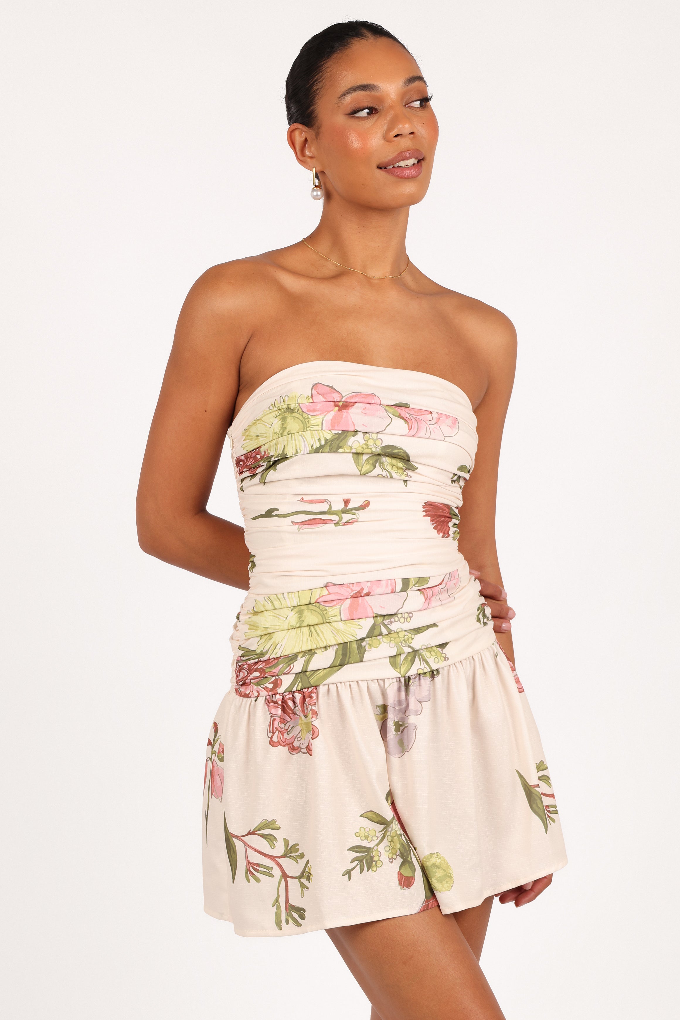 DRESSES Tiff Strapless Mini - Native Flora