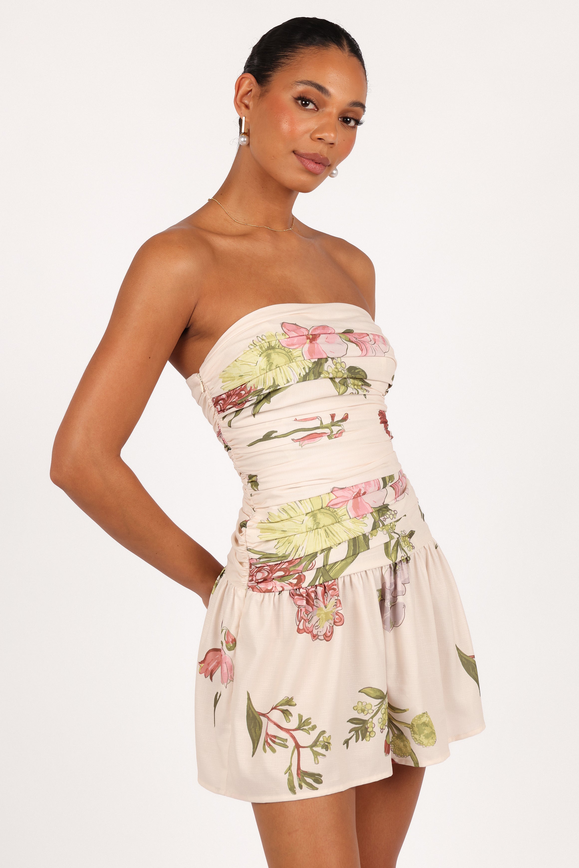 DRESSES Tiff Strapless Mini - Native Flora