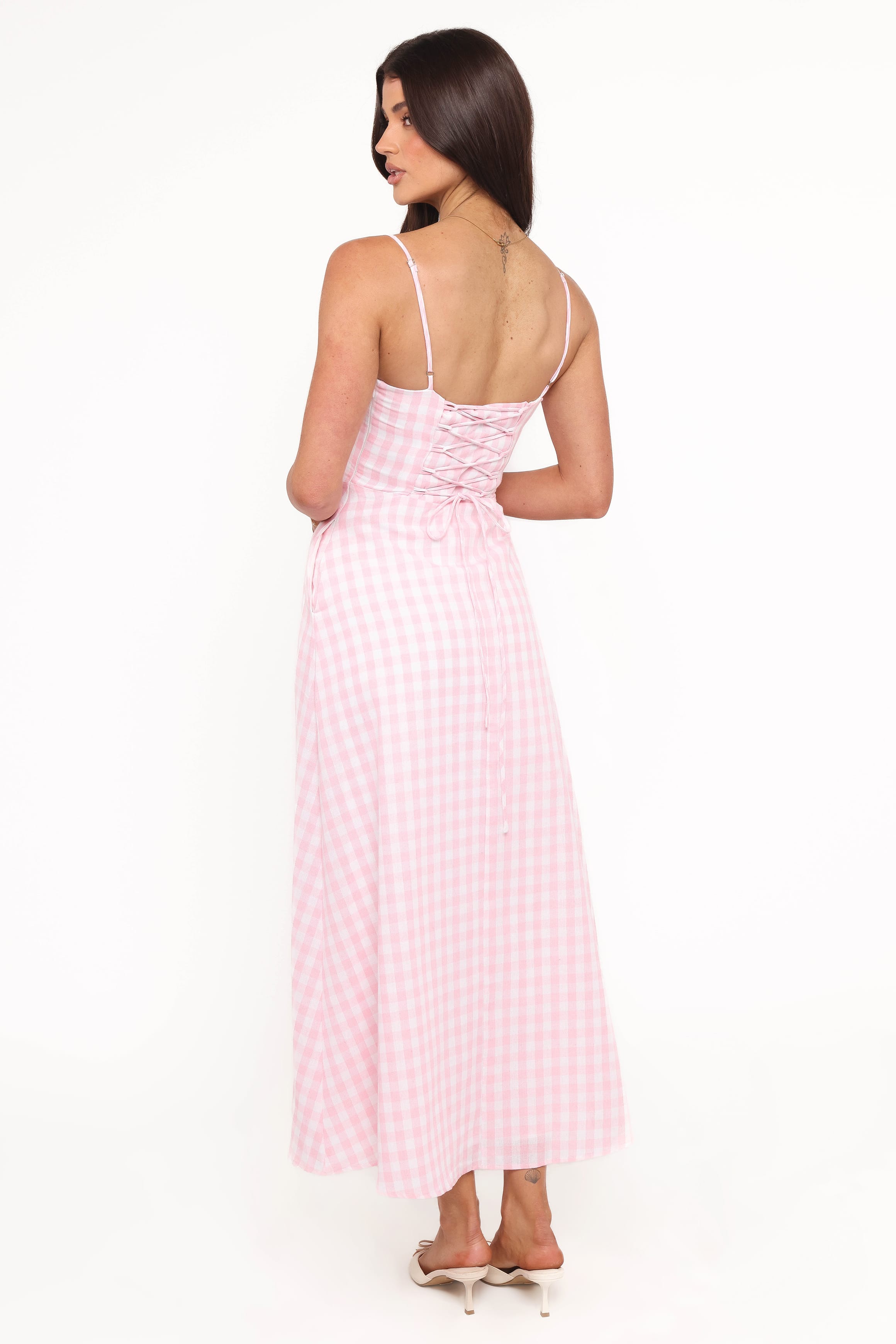 DRESSES Tilbury Midi Dress - Pink Gingham