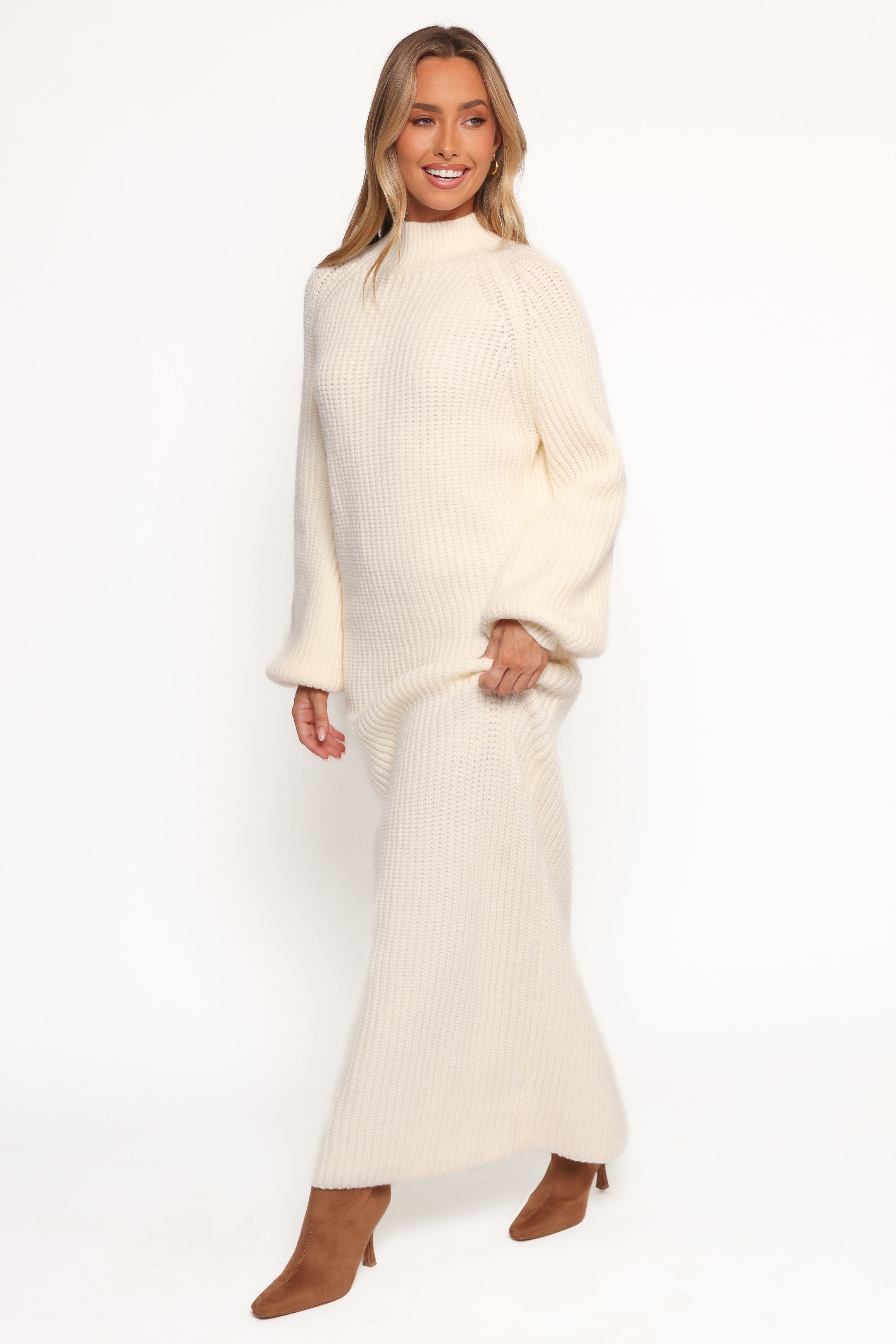 DRESSES Tobin Knit Maxi Dress - Cream