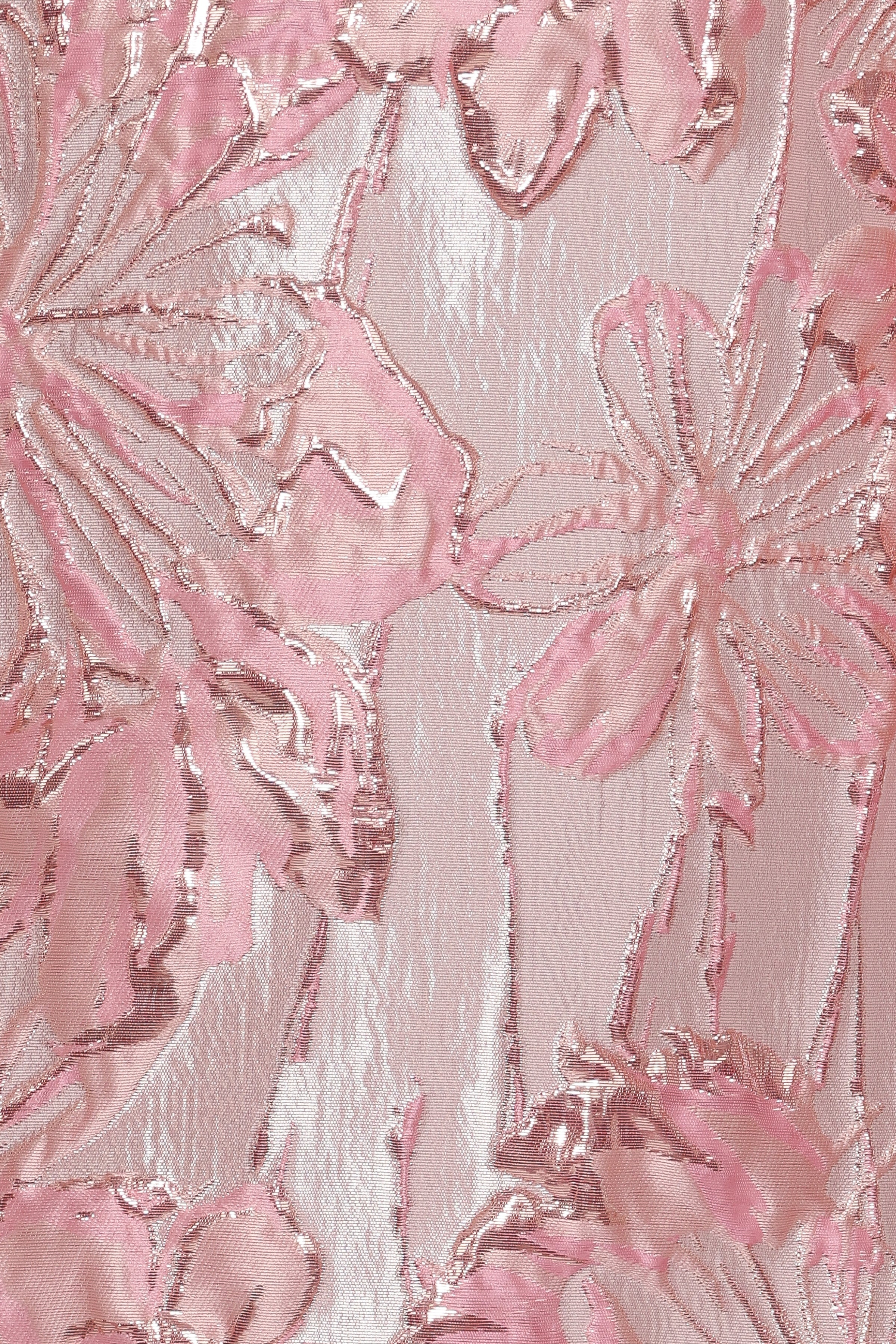 DRESSES Treloar Long Sleeve Mini Dress - Pink Brocade