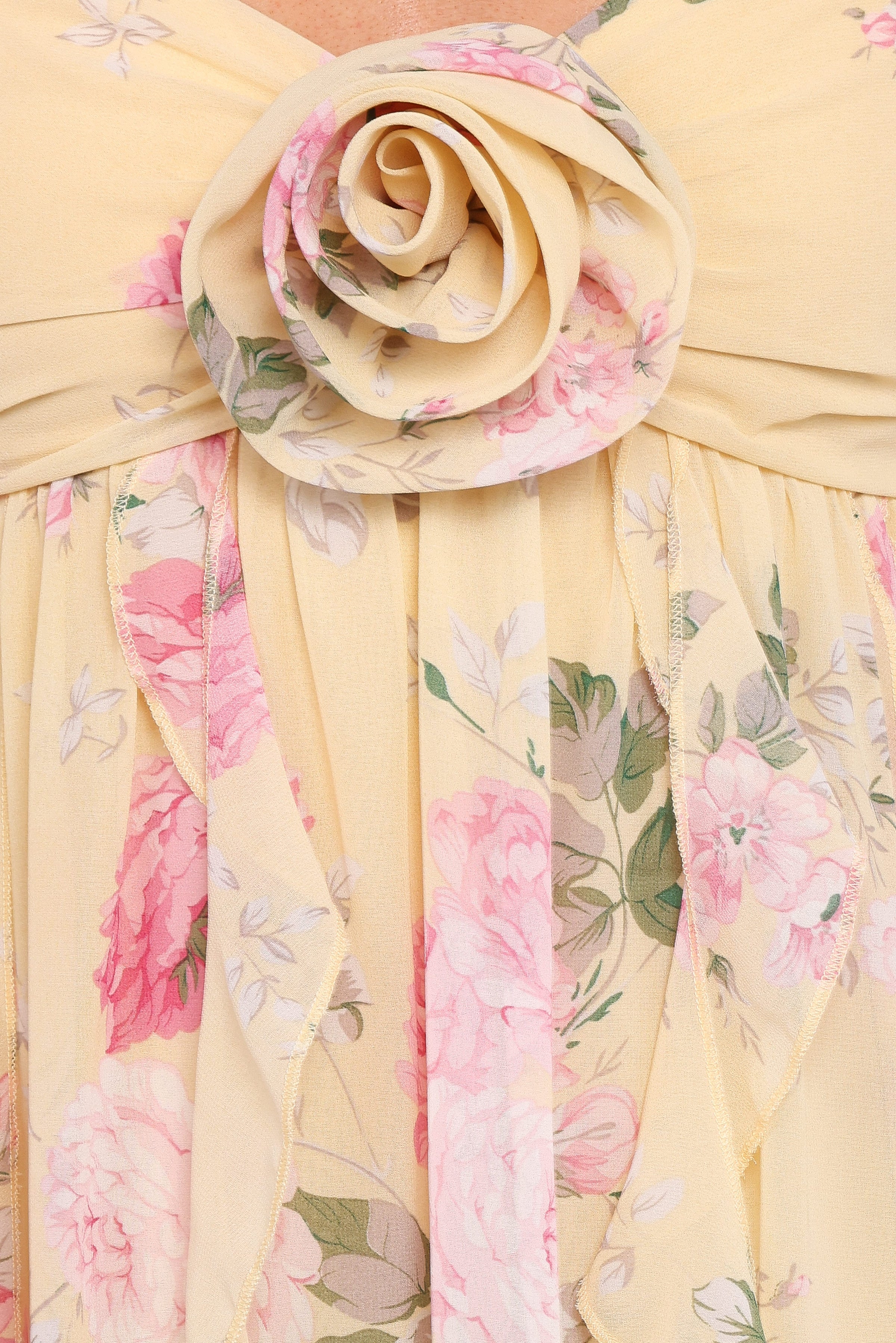 DRESSES Tully Maxi Dress - Yellow Floral