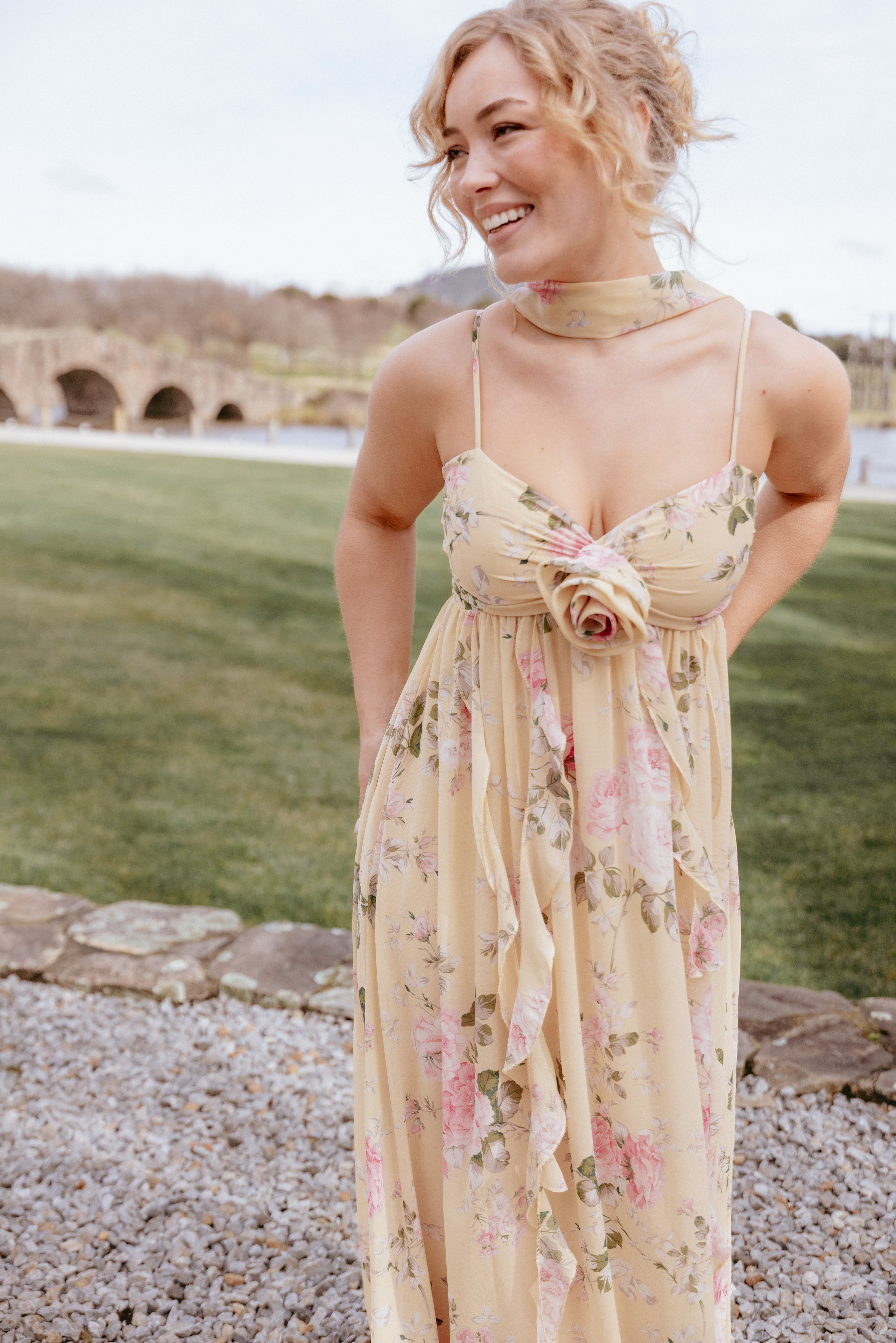 DRESSES Tully Maxi Dress - Yellow Floral