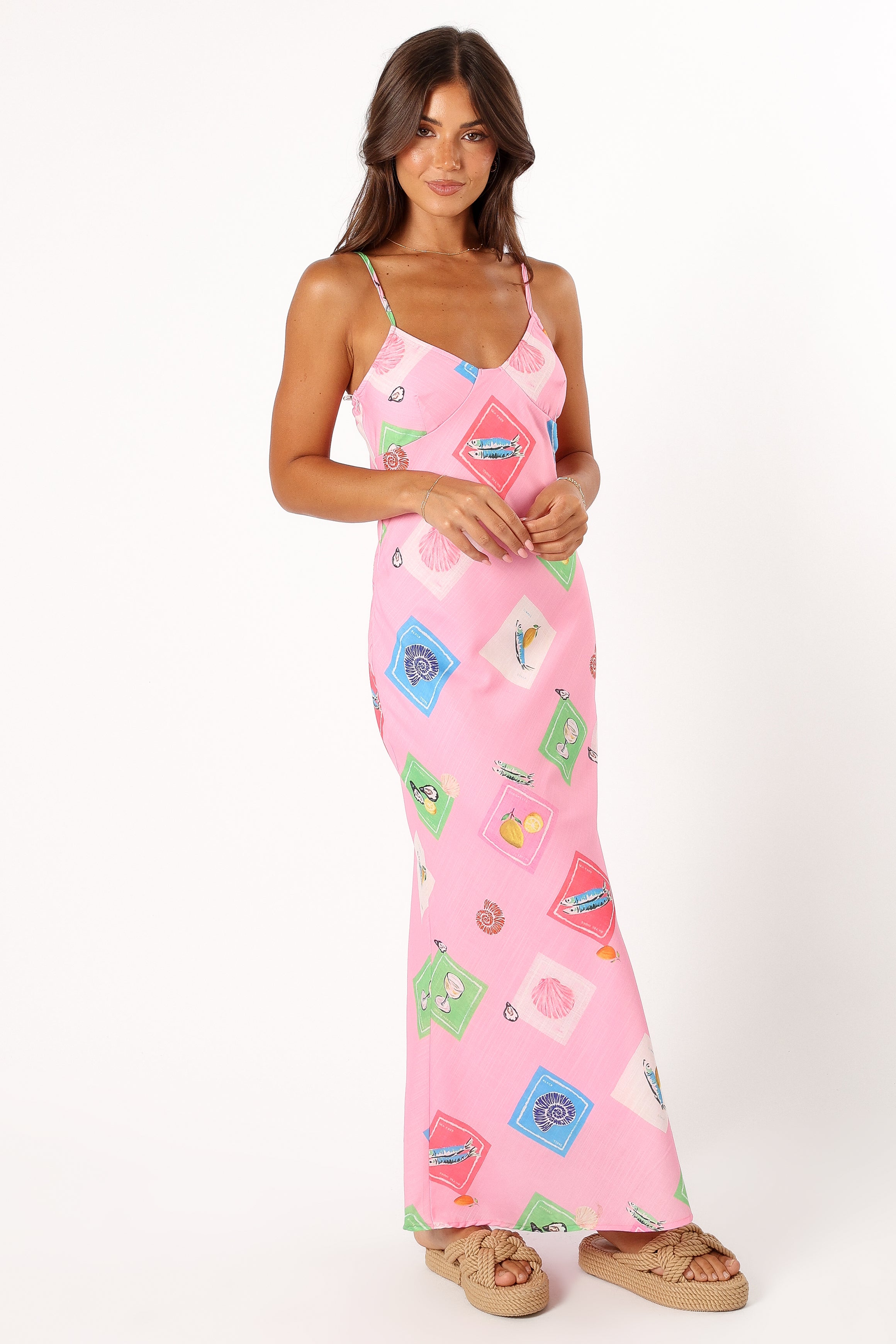 DRESSES @Tutti Maxi Slip Dress - Pink