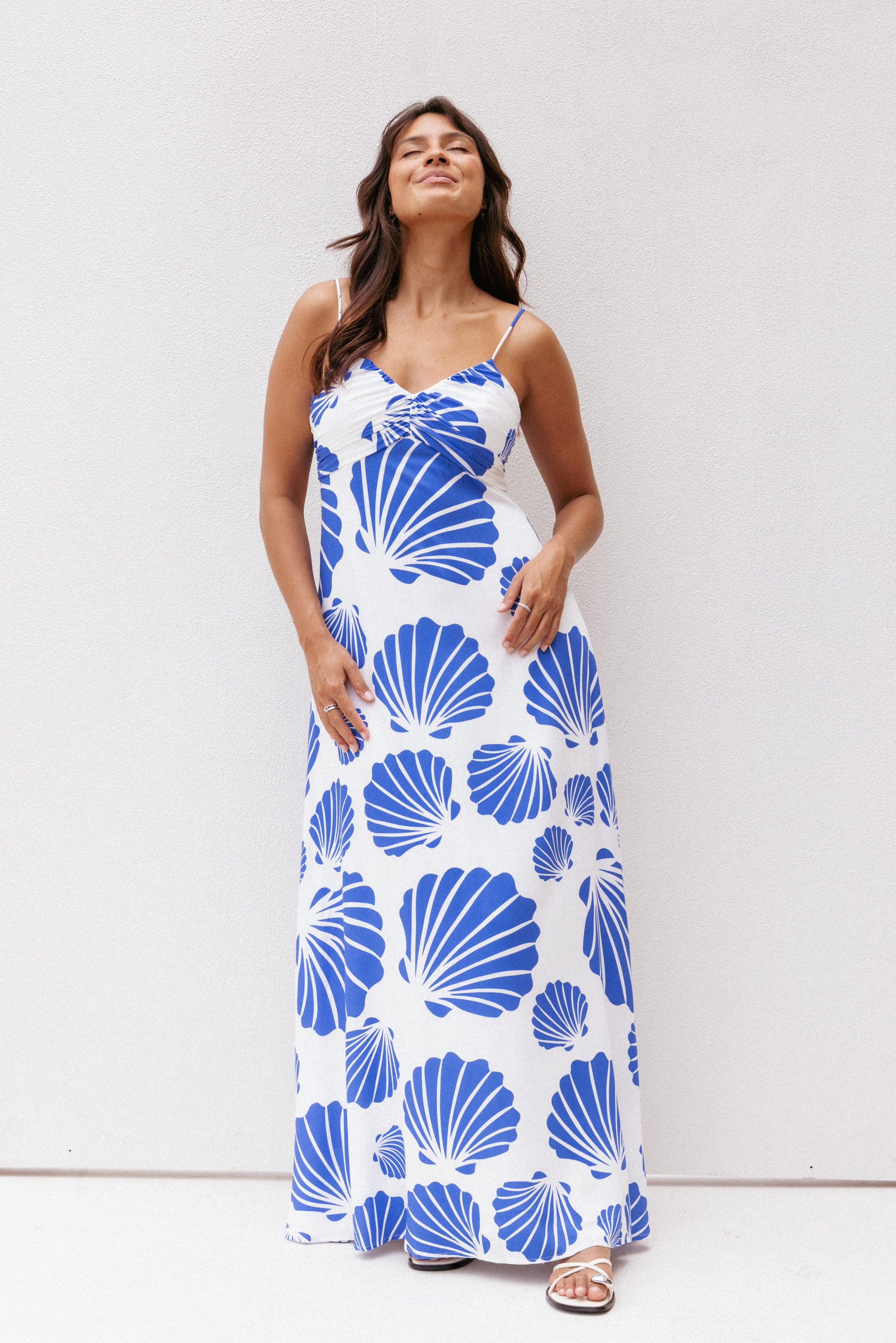 DRESSES Tyla Maxi Dress - Blue Shell