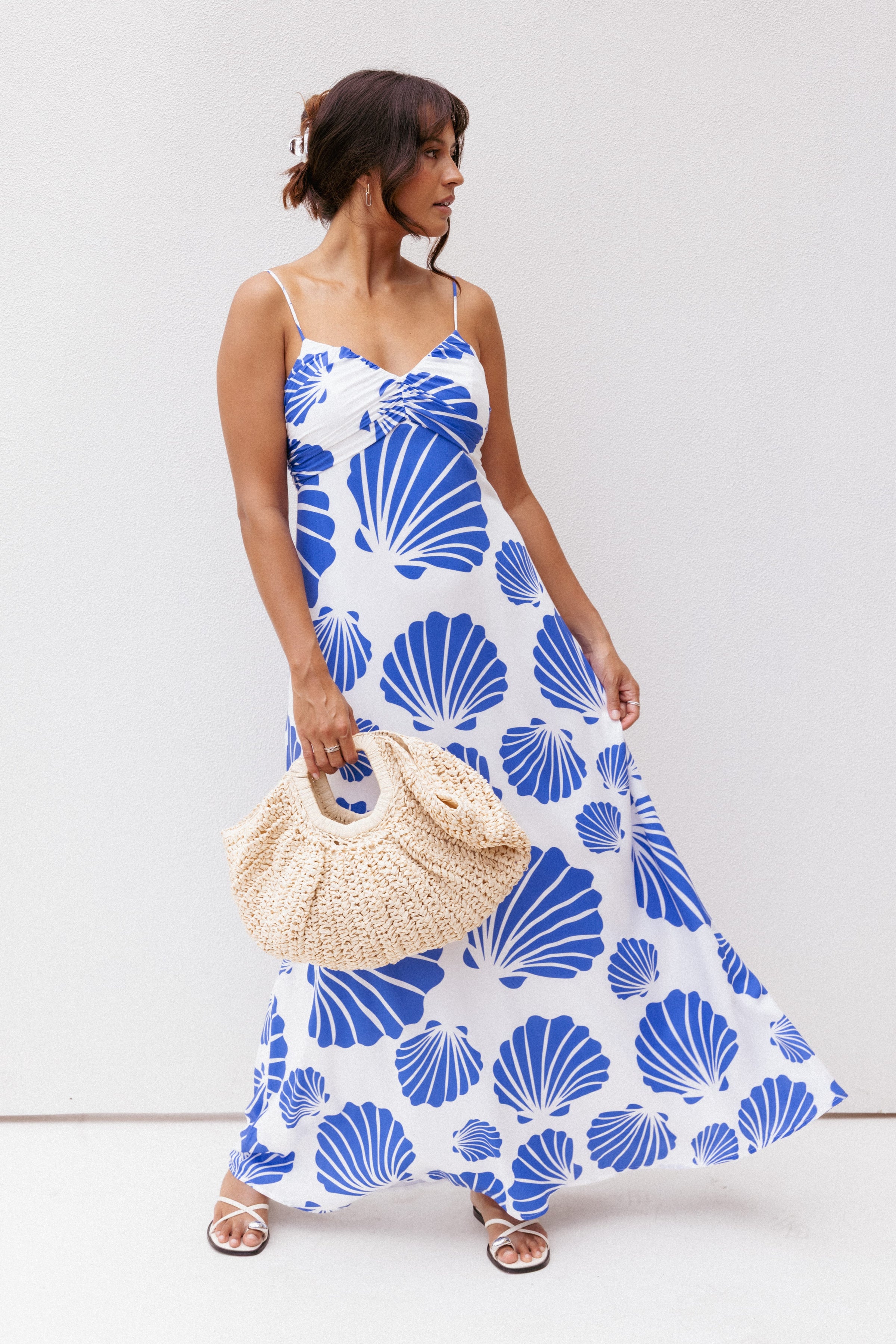 DRESSES Tyla Maxi Dress - Blue Shell