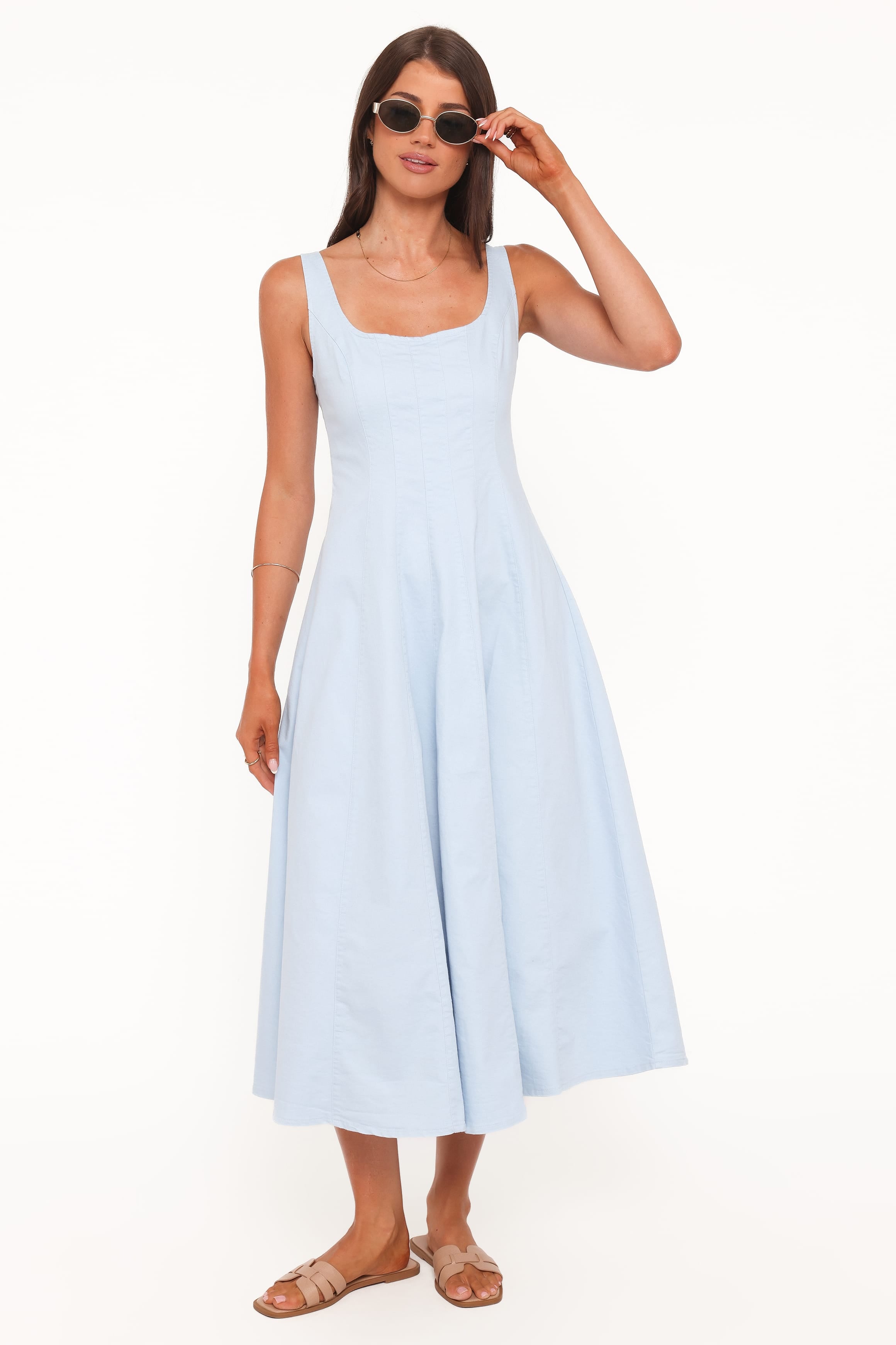 DRESSES Una Midi Dress - Blue