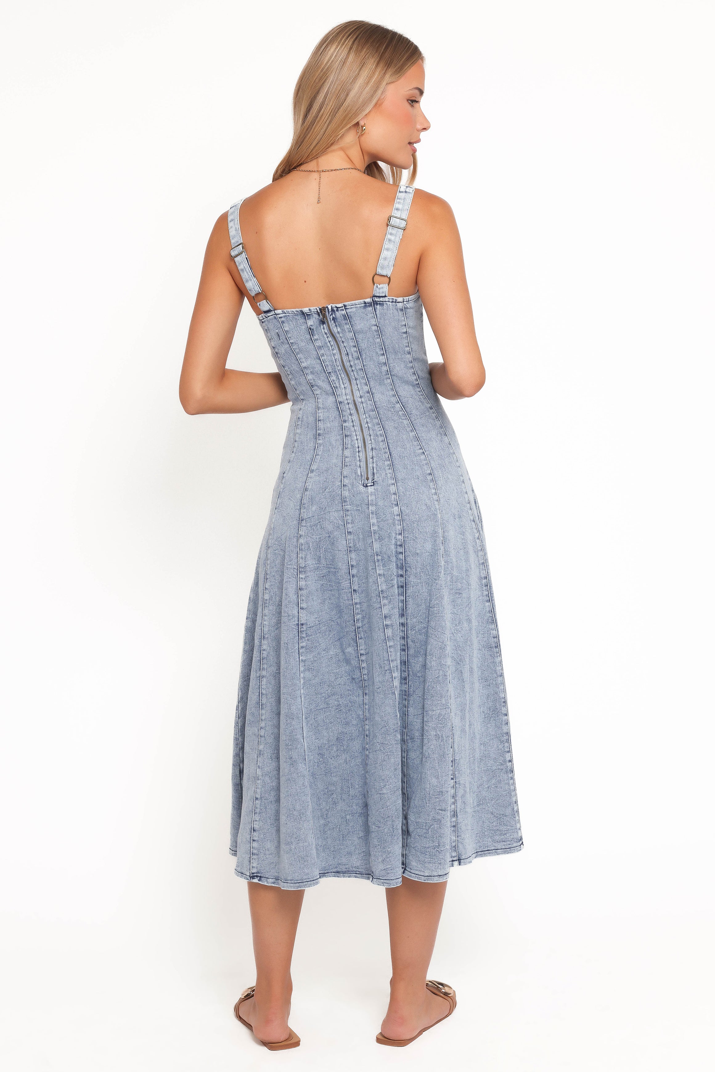 DRESSES Una Midi Dress - Light Denim