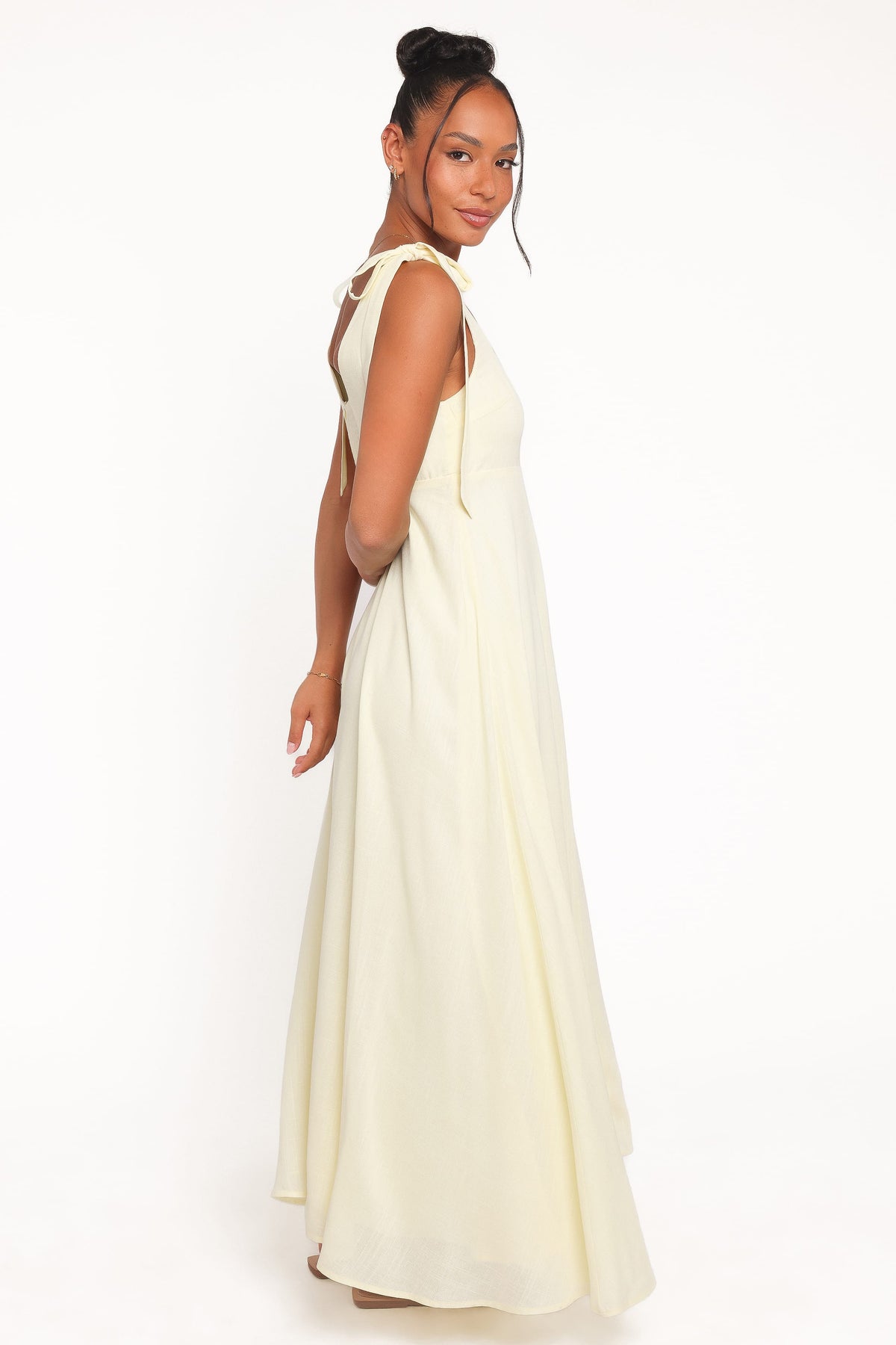 DRESSES Valara Tie Shoulder Maxi Dress - Butter Yellow