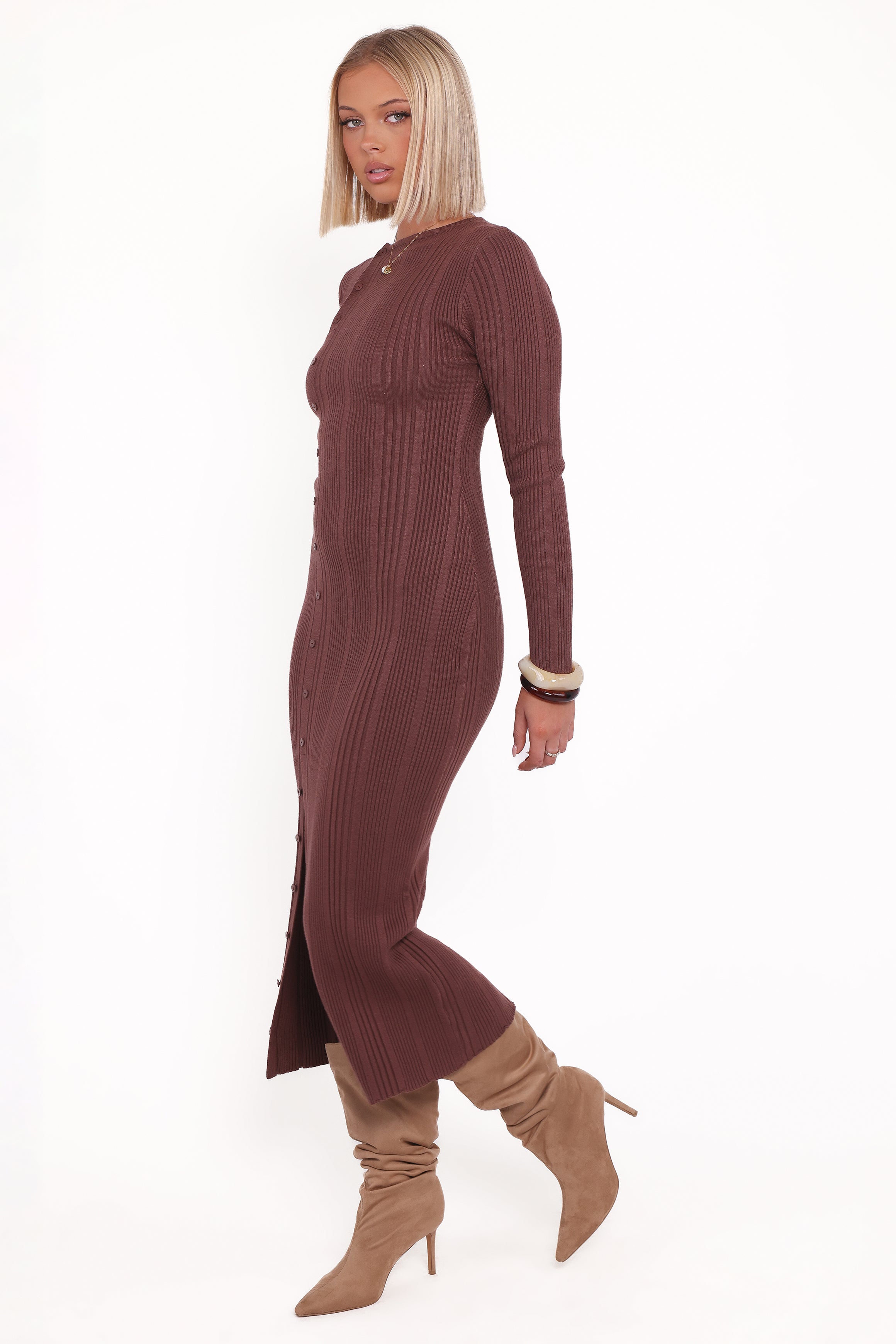DRESSES Valia Midi Dress - Espresso