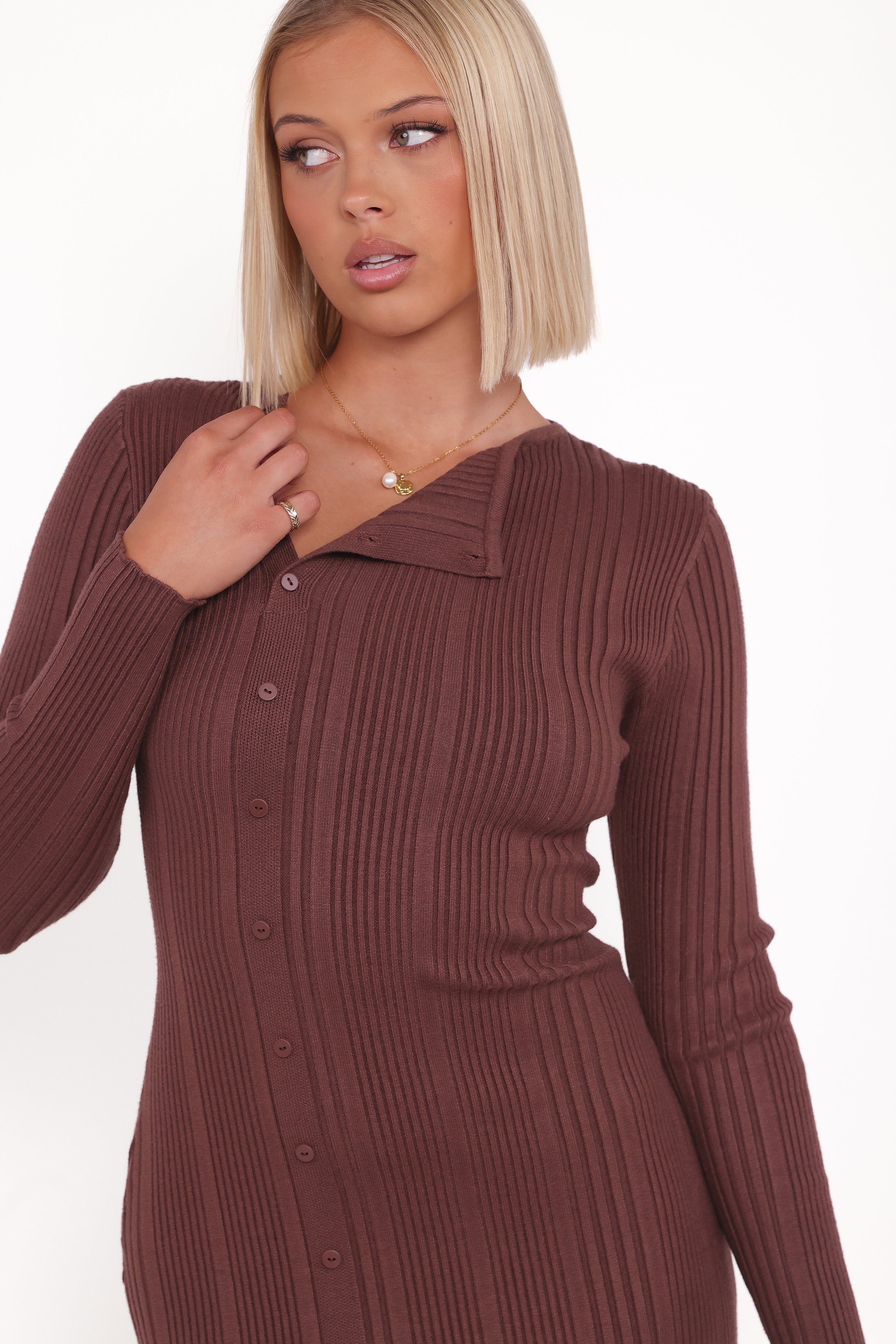 DRESSES Valia Midi Dress - Espresso